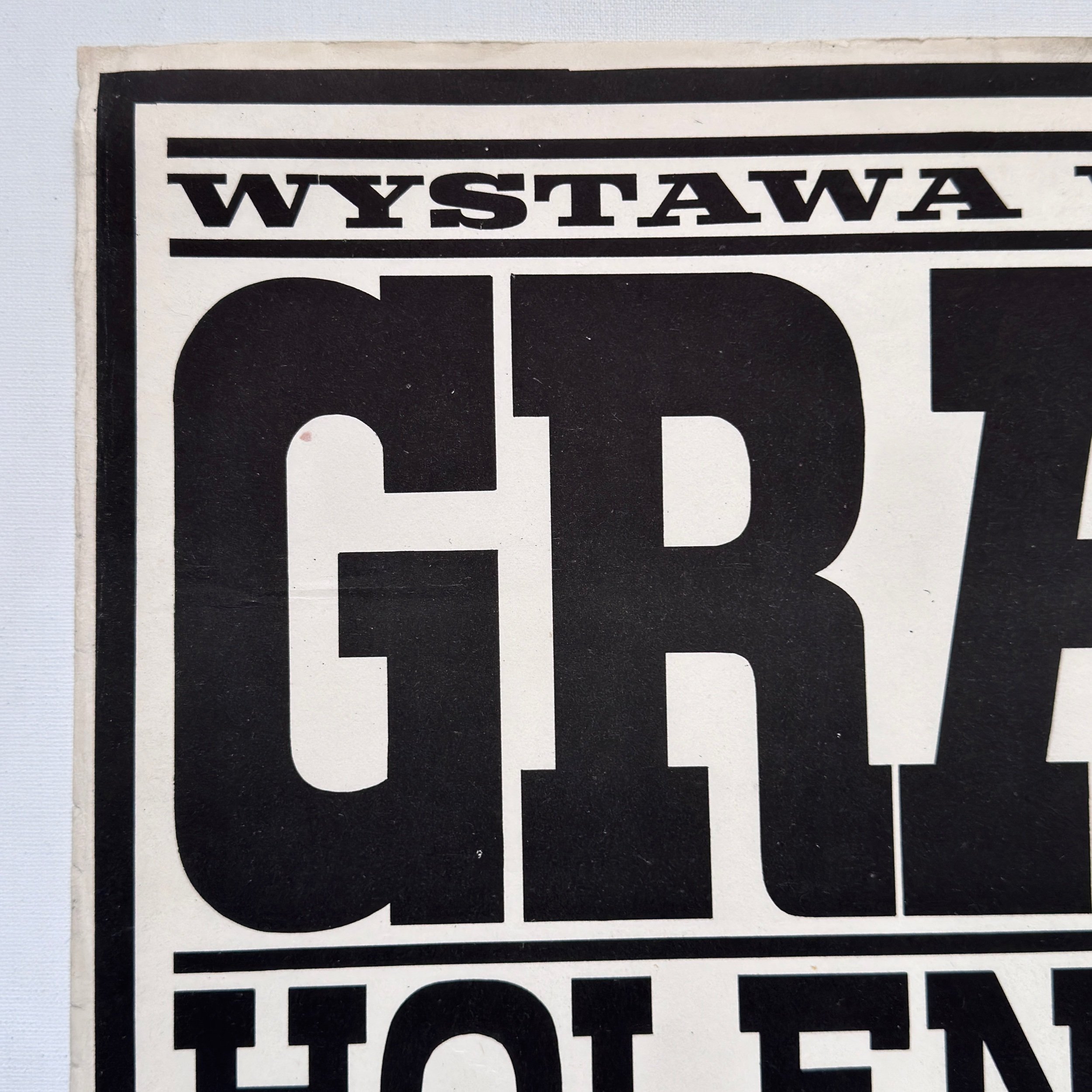 Wystawa Wspolczesnej Grafiki Holenderskiej Polish Poster by Hubert Hilscher 1966 the Exhibition of Contemporary Dutch Graphic