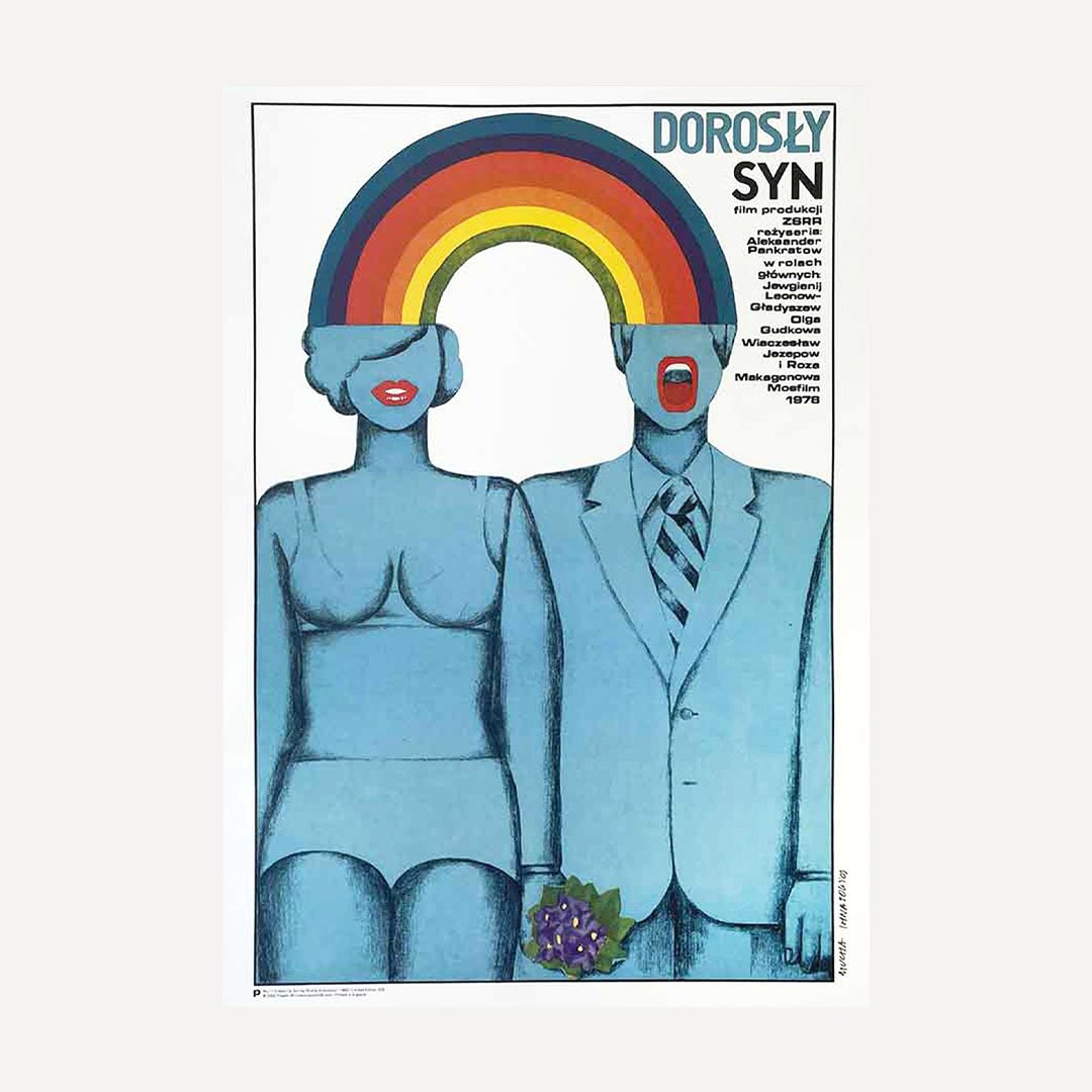 Grown up Son Dorosly Syn Polish Poster Maria Mucha Ihnatowicz 1980