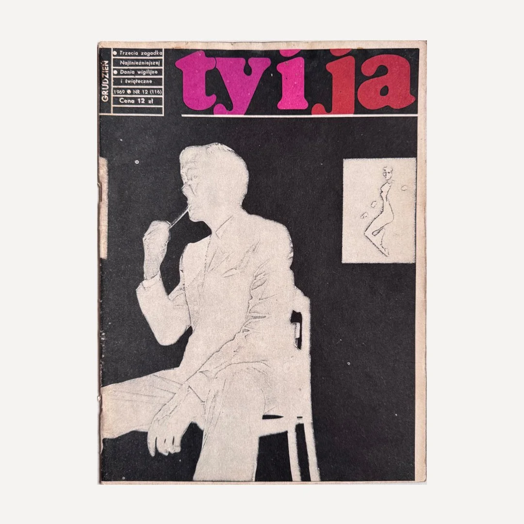 Vintage Polish art and culture magazine Ty i Ja with the cover designed by Roman Cieslewicz in 1969, no 12 (116).