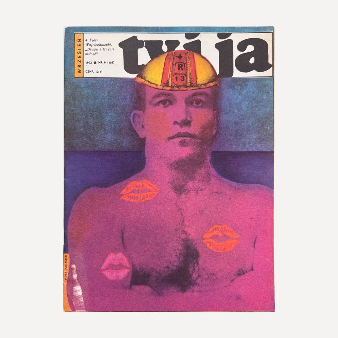 Original vintage 1973 No 9 (161) Ty i Ja magazine, with cover designed by Zofia Panasiuk.