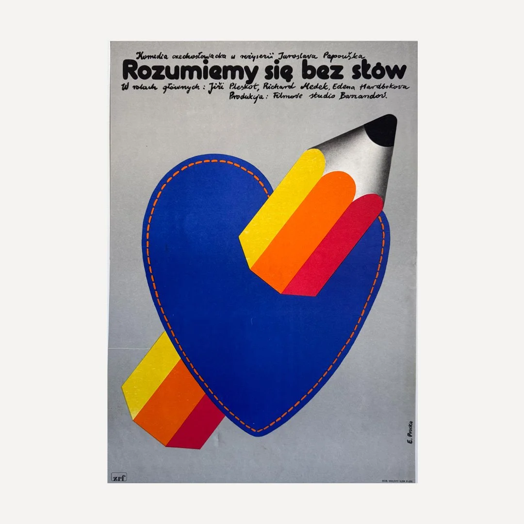 Rozumiemy sie Bez slow Elzbieta Procka 1977 POLISH FILM POSTER