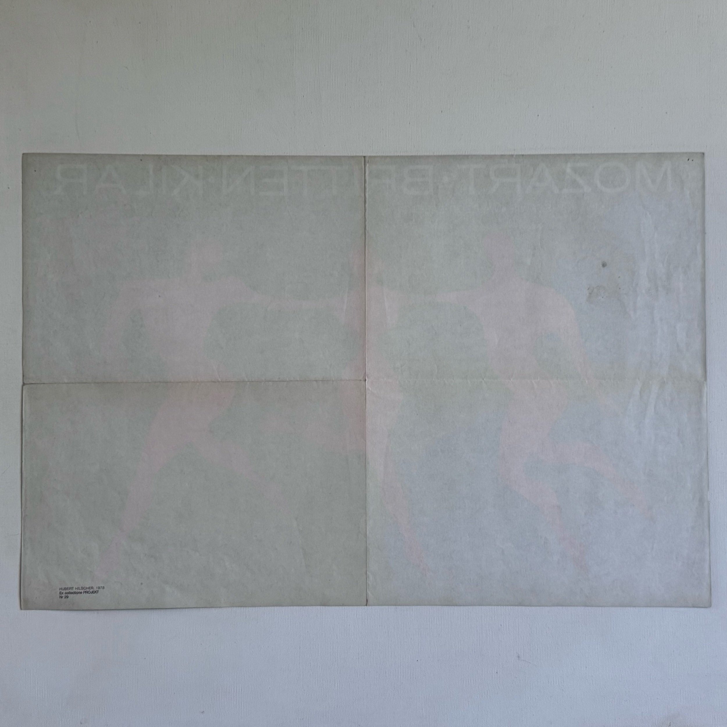 Mozart Britten Kilar Polish Poster by Hubert Hilscher 1978