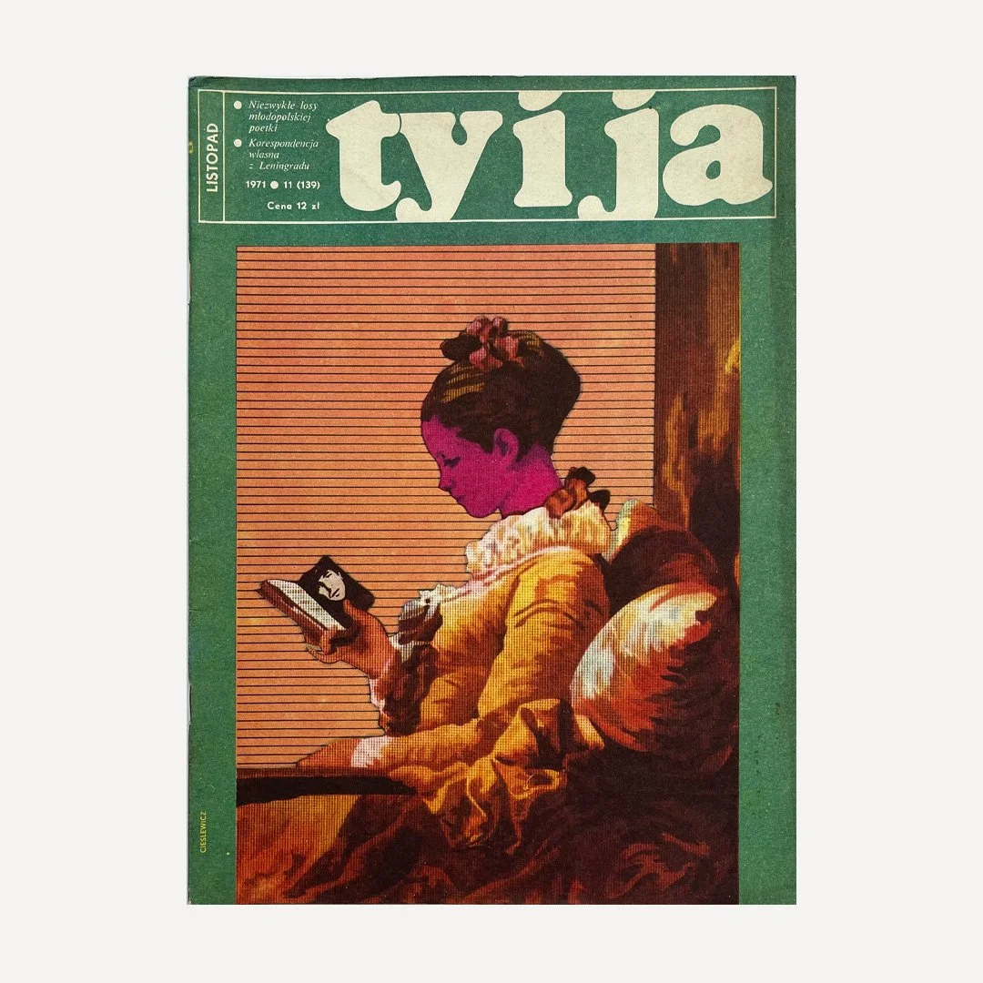 Original vintage Polish 1971 No 11 (139) Ty i Ja magazine, with cover designed by Roman Cieslewicz.