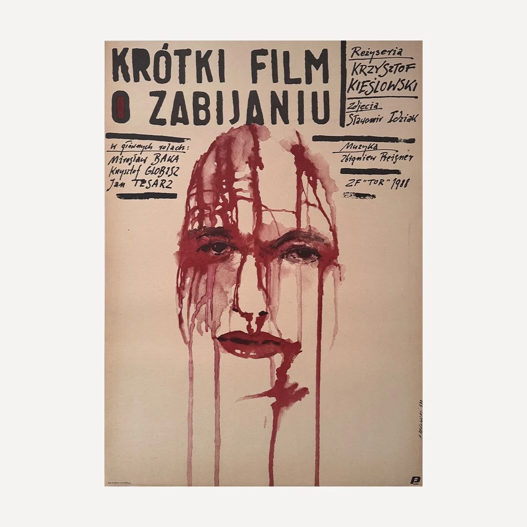 Krotki film O Zabijaniu Andrzej Pagowski 1988 Polish Film Poster A Short Film About Killing