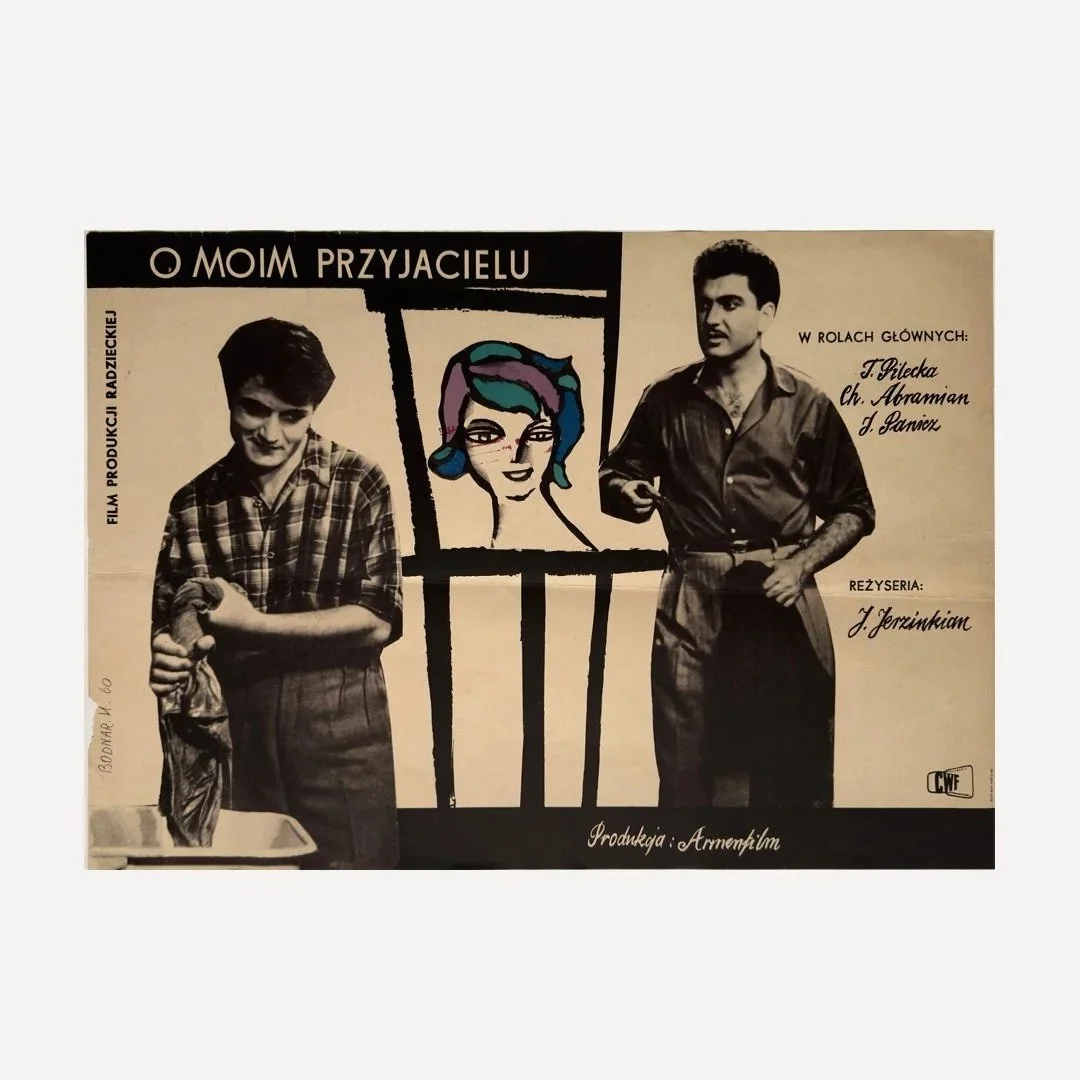O Moim Przyjacielu About My Friend Polish Poster by Hanna Bodnar 1960