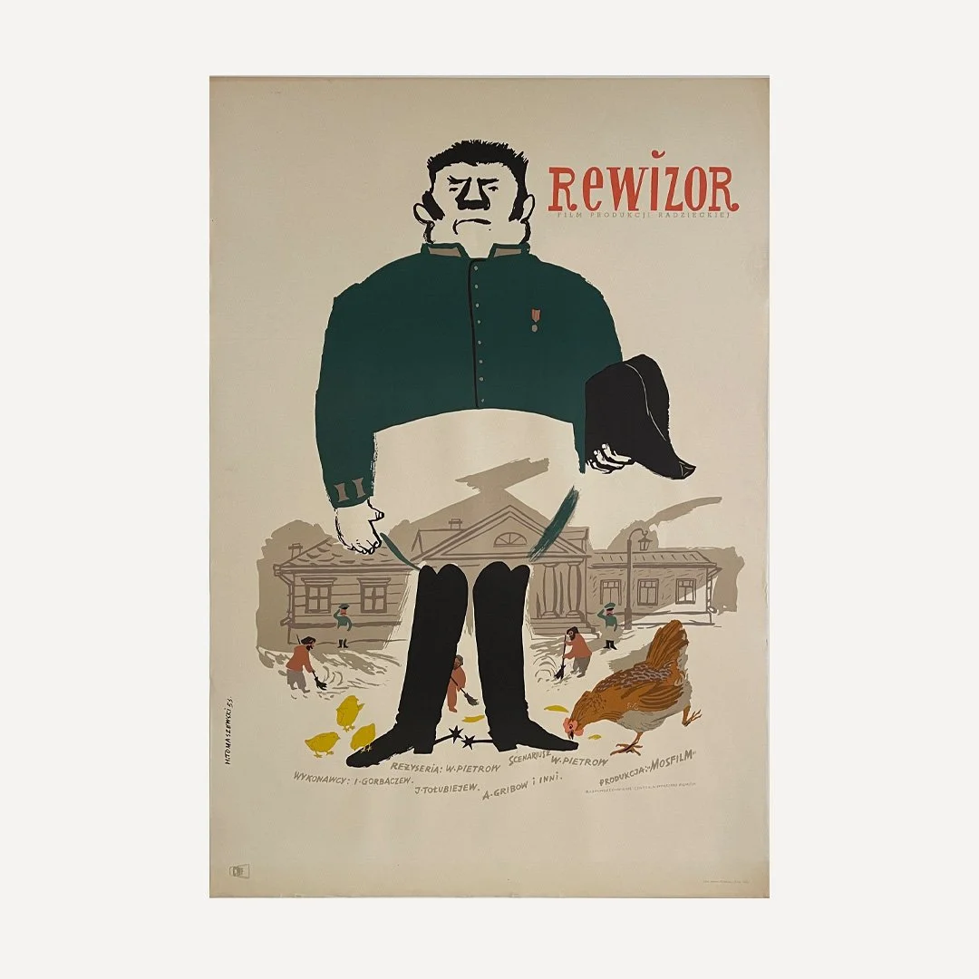 Rewizor The Inspector-General Henryk Tomaszewski Polish Film Poster 1953