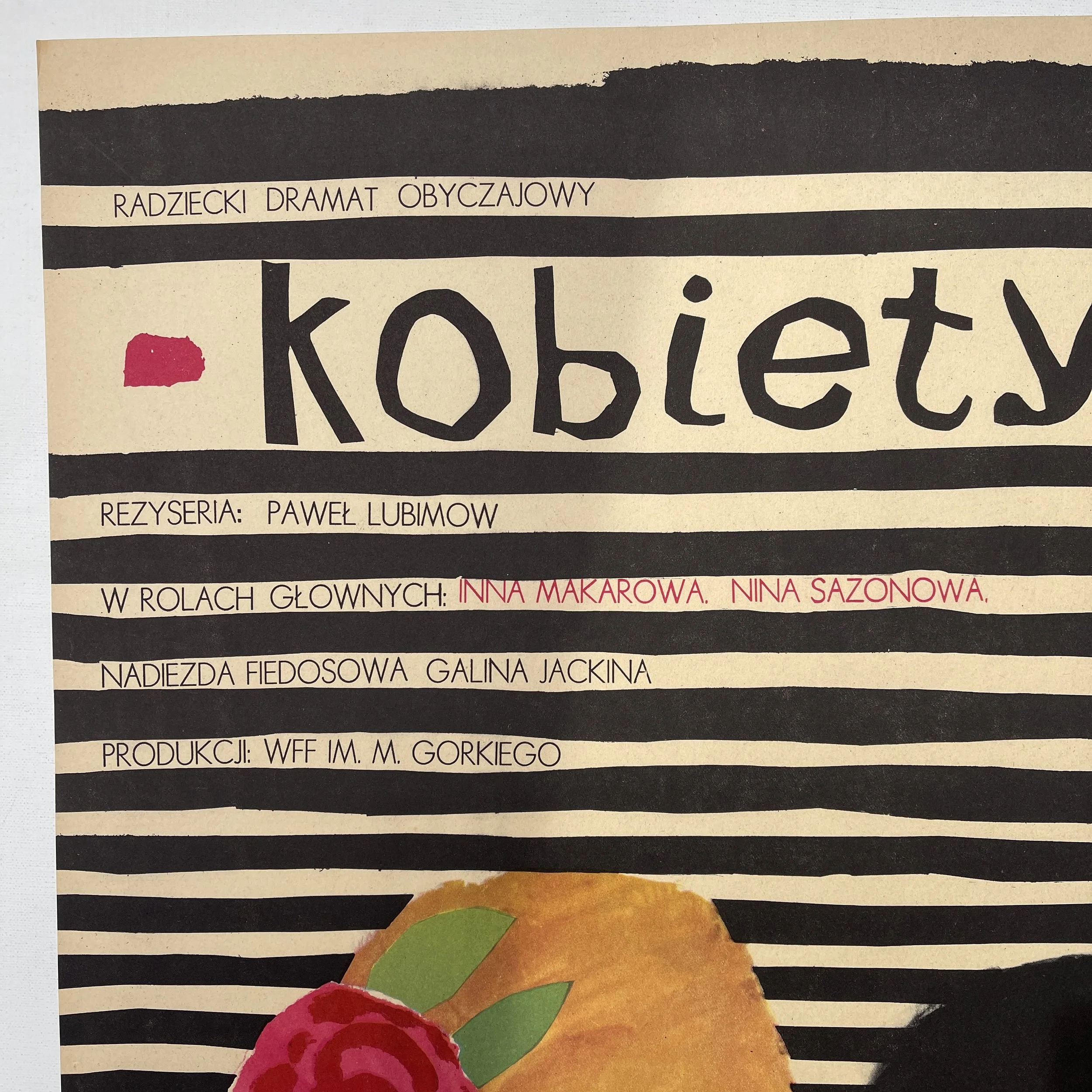 Kobiety Mucha Ihnatowicz Women Vintage Polish Poster 1966