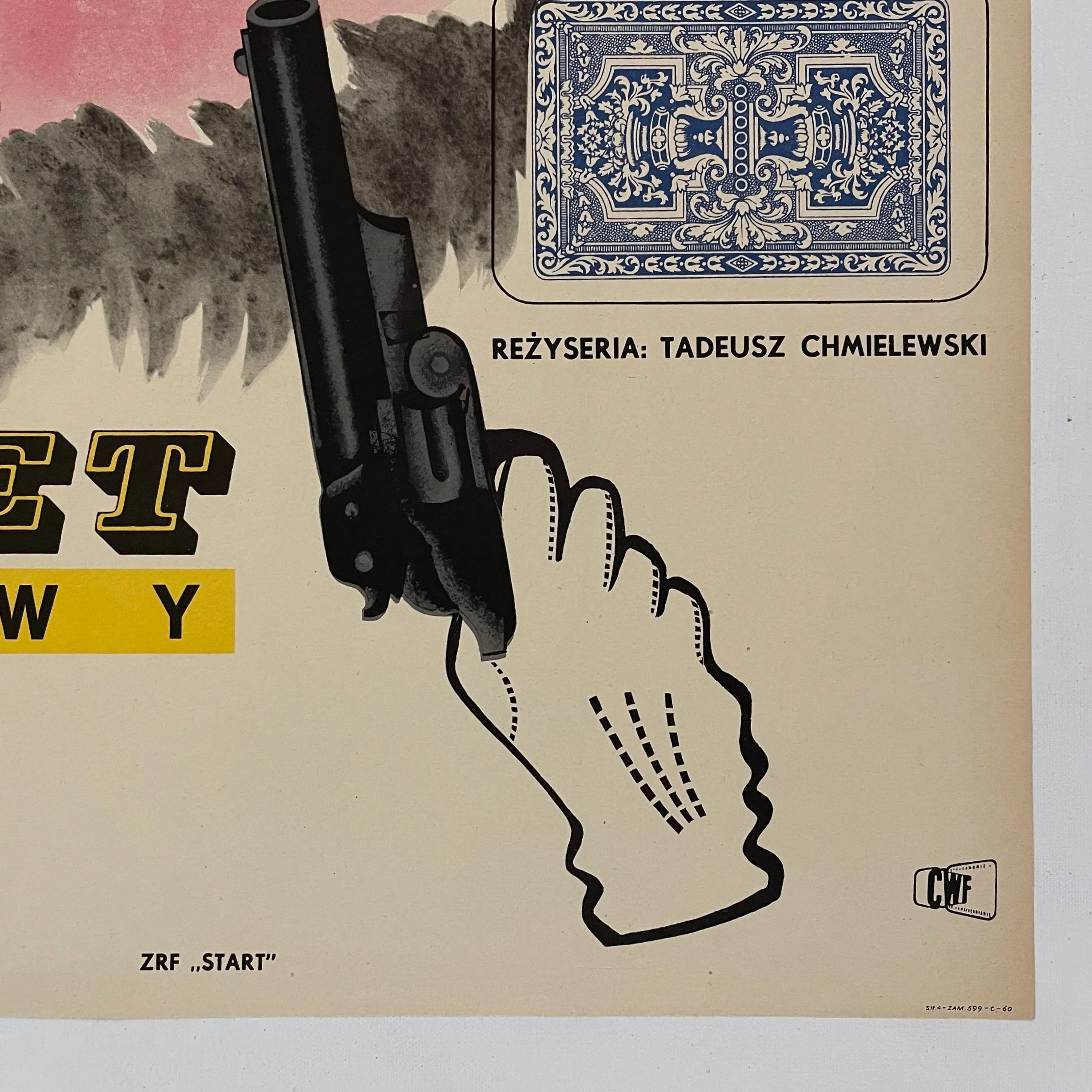 Walet Pikowy Jack of Spades Polish Film Poster by Eryk Lipinski 1960