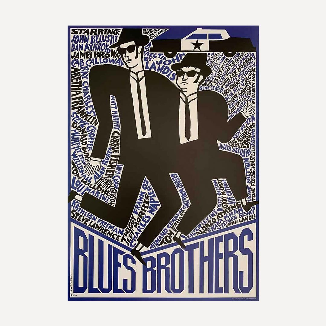 Andrzej Krajewski Polish Poster Blues Brothers