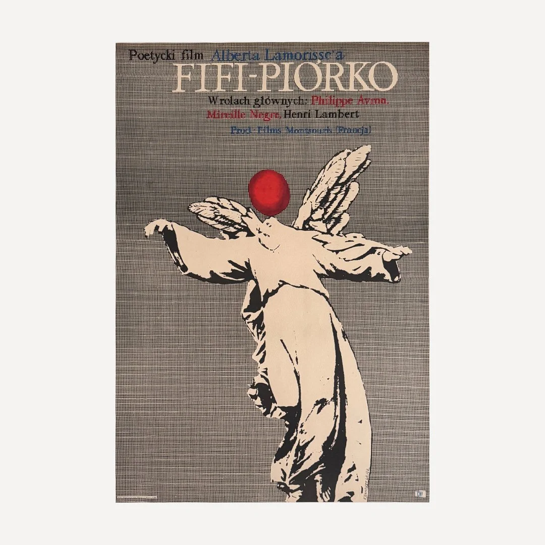 Fifi Piorko Krzysztof Lenk Circus Angel Vintage Polish Poster 1967