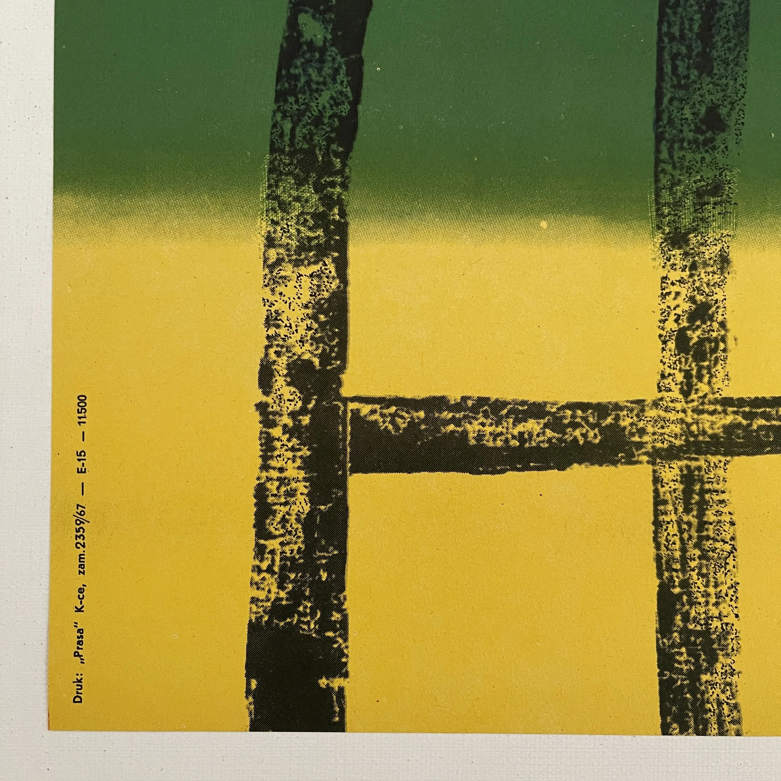 Eryk Lipinski designed this beautiful vintage Polish poster for the 1967 Polish costume film ‘Dziadek Do Orzechow (The Nutcracker) directed by Halina Bielinska.