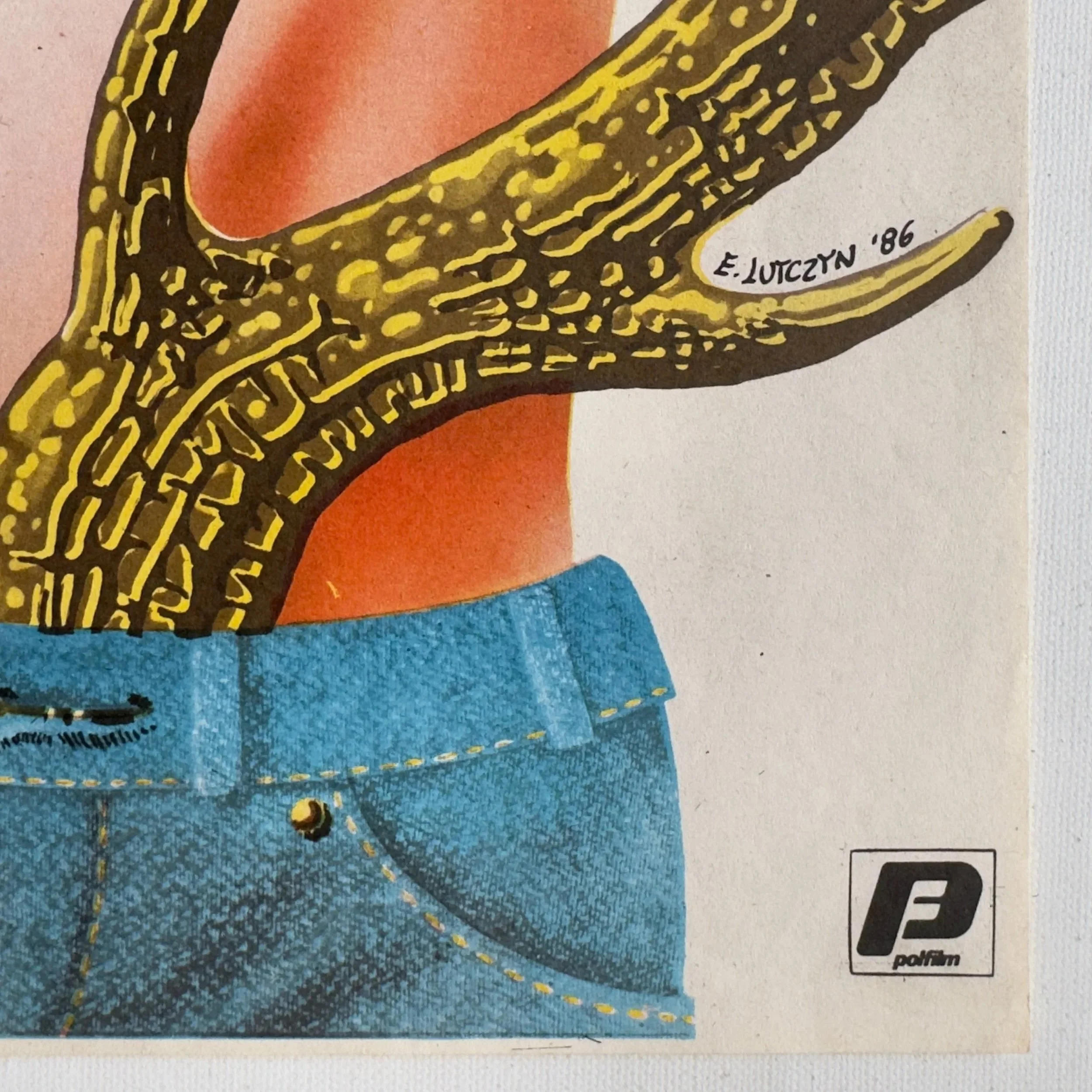 Rykowisko The Rut Vintage Polish Poster Edward Lutczyn 1986
