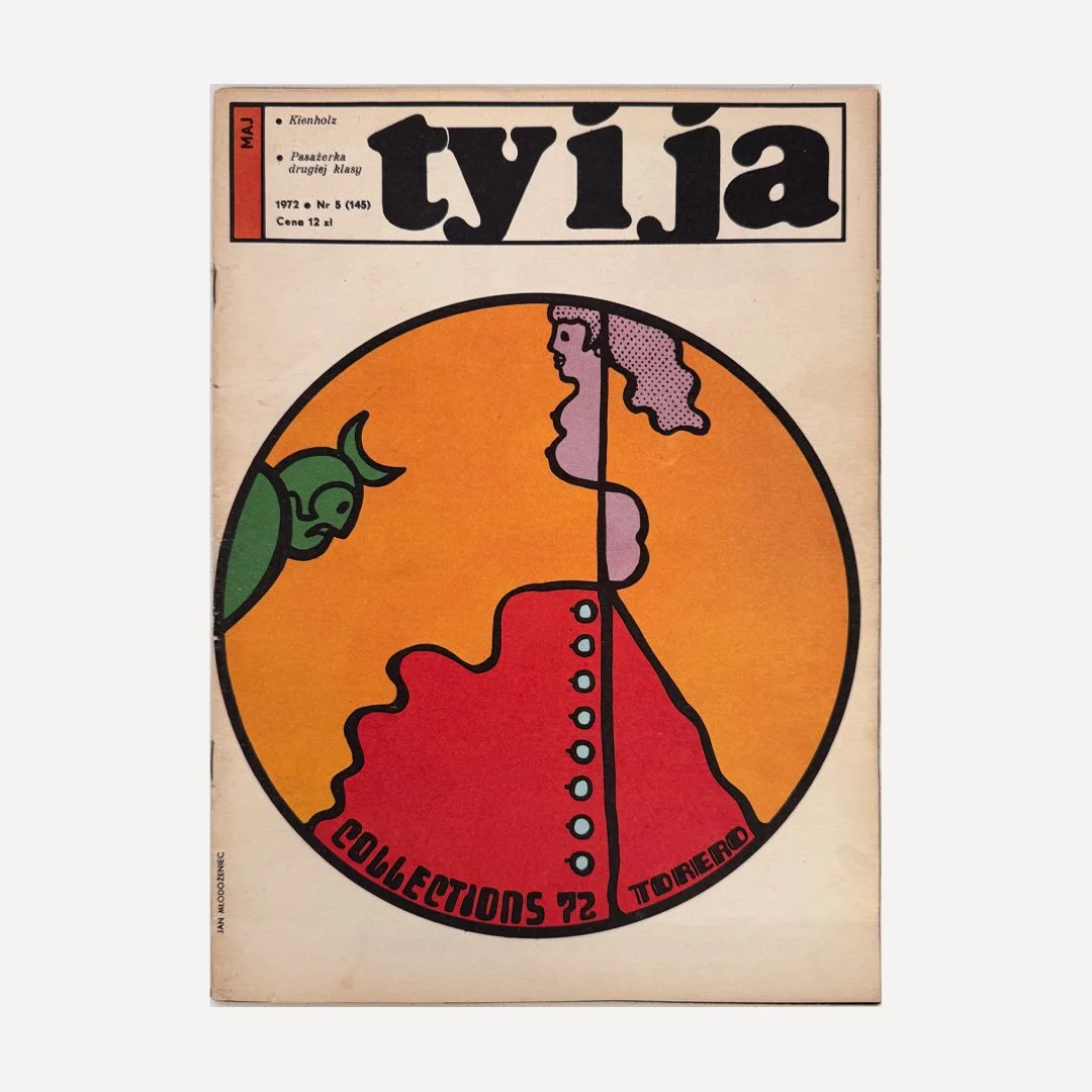 Original vintage 1972 No 5 (145) Ty i Ja magazine, with cover designed by Jan Mlodozeniec