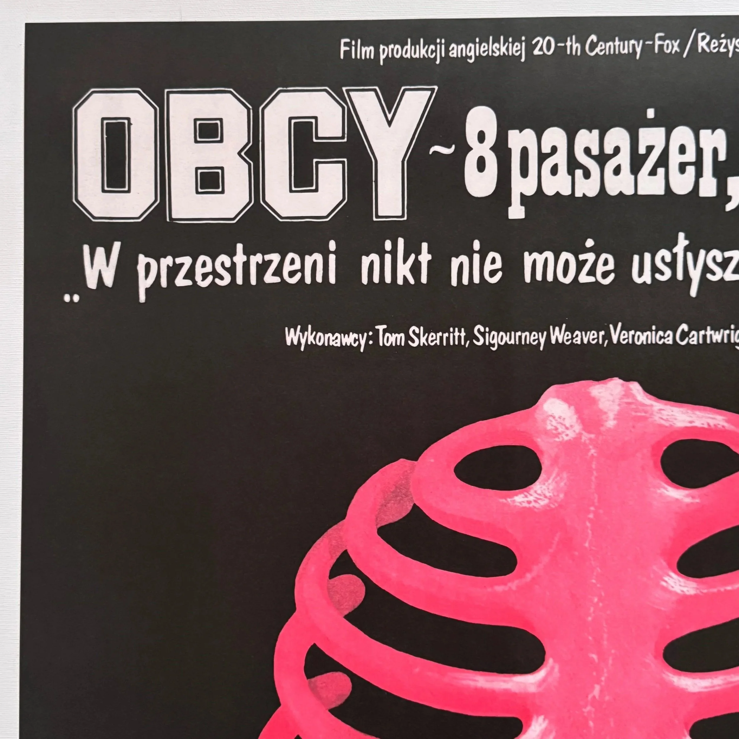 Jakub Erol Alien 8 Pasazer Nostromo Polish Film Poster 1980
