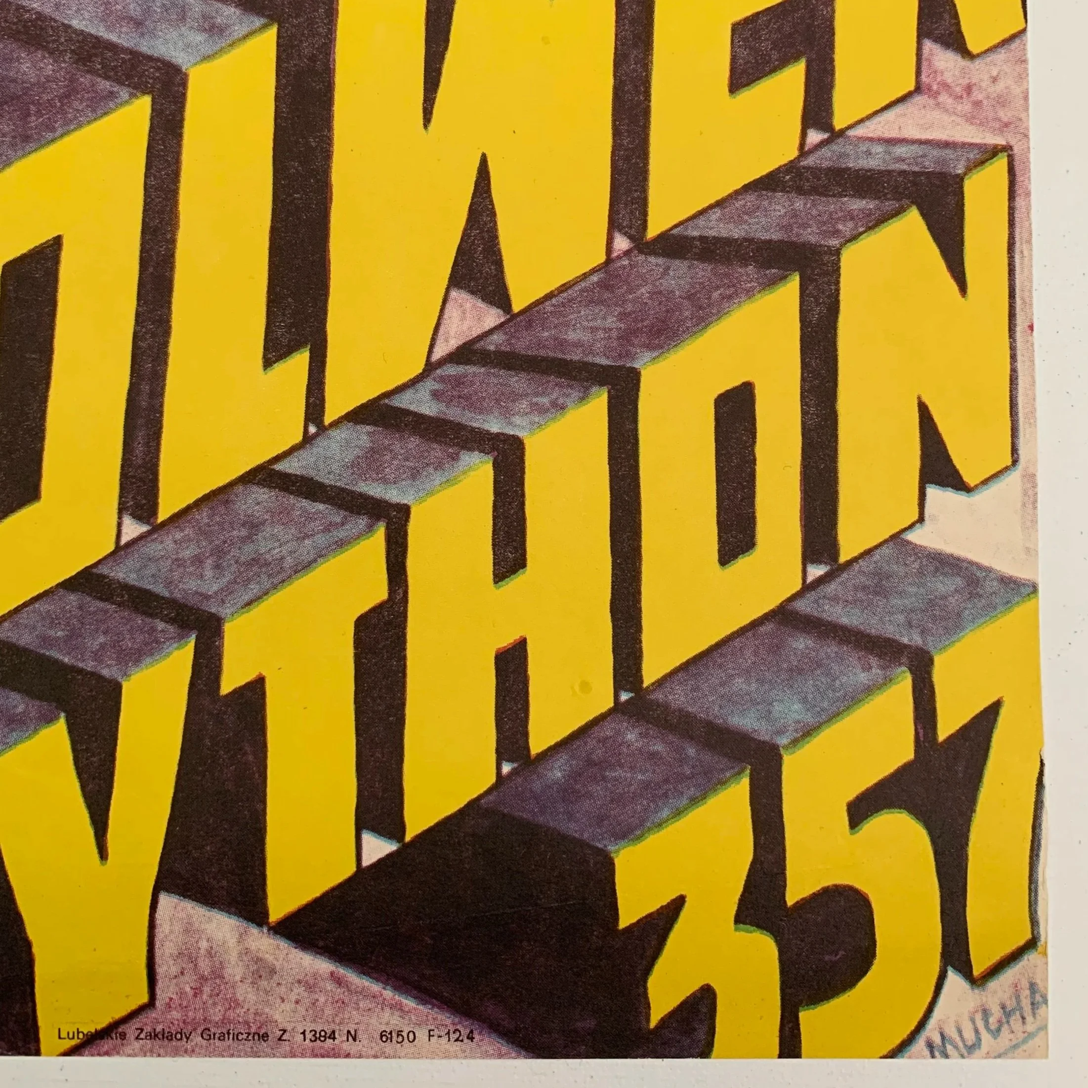 Ihnatowicz Poster | 1977 | Revolver Python 357 | Original Polish Poster | Plakat Polski | Polish School of Posters  The Case Against Ferro