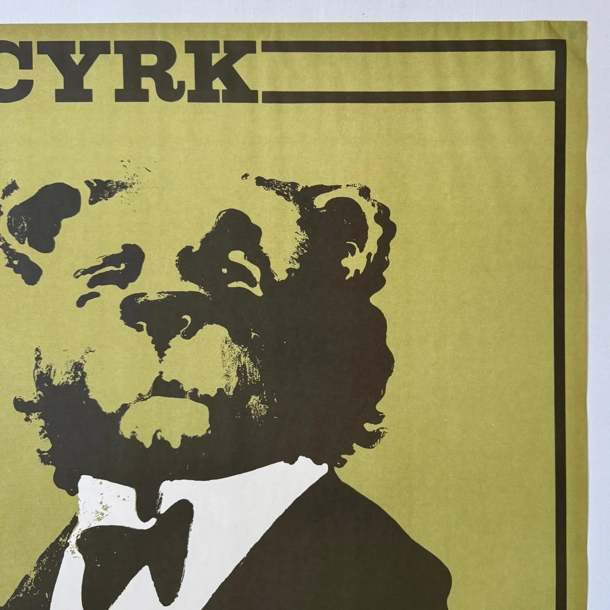 Waldemar Swierzy Poster Tuxedo Bears Cyrk 1974, Vintage Polish Cyrk Posters, Rare Vintage Polish Posters, 1974 edition, Vintage Art Posters, Swierzy Cyrk Bear Plakat, Polish School of Posters