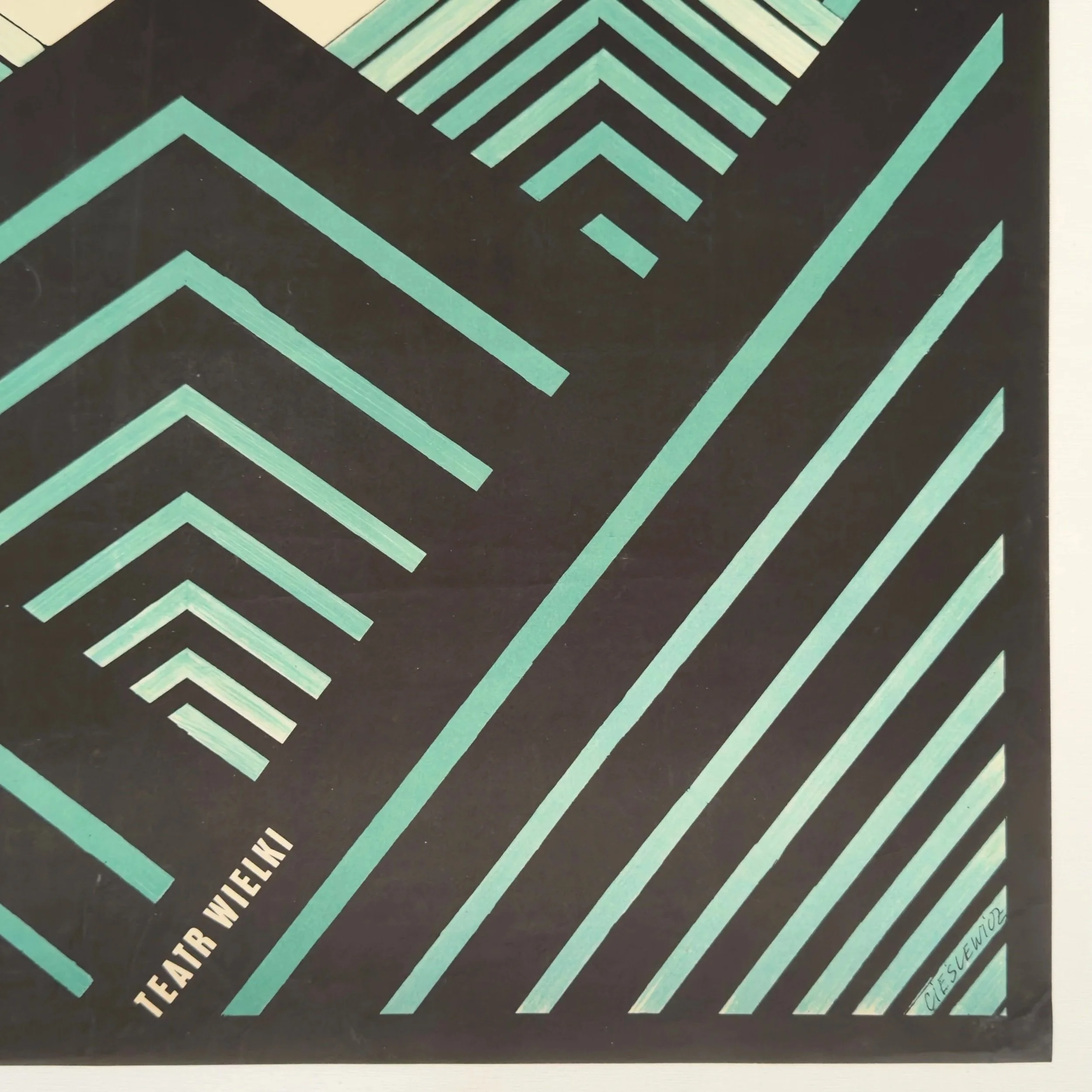 Harnasie by Roman Cieslewicz Vintage Theatre Poster from 1966