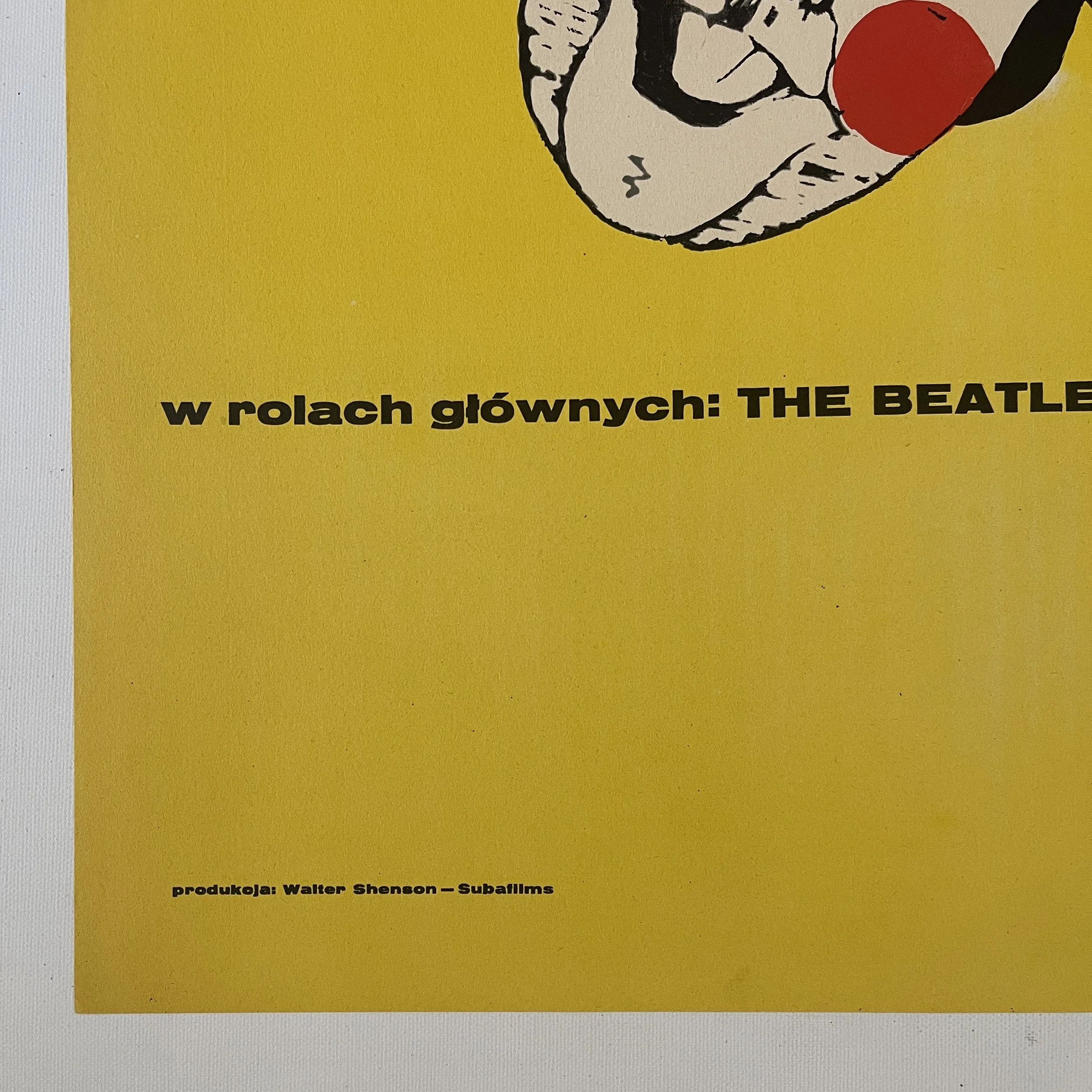 Na Pomoc! Eryk Lipinski 1967 Help! vintage Polish Poster