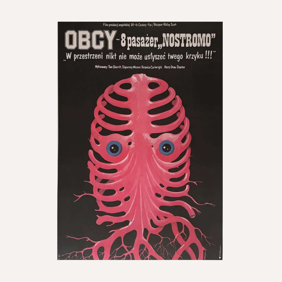 Jakub Erol Alien 8 Pasazer Nostromo Polish Film Poster 1980