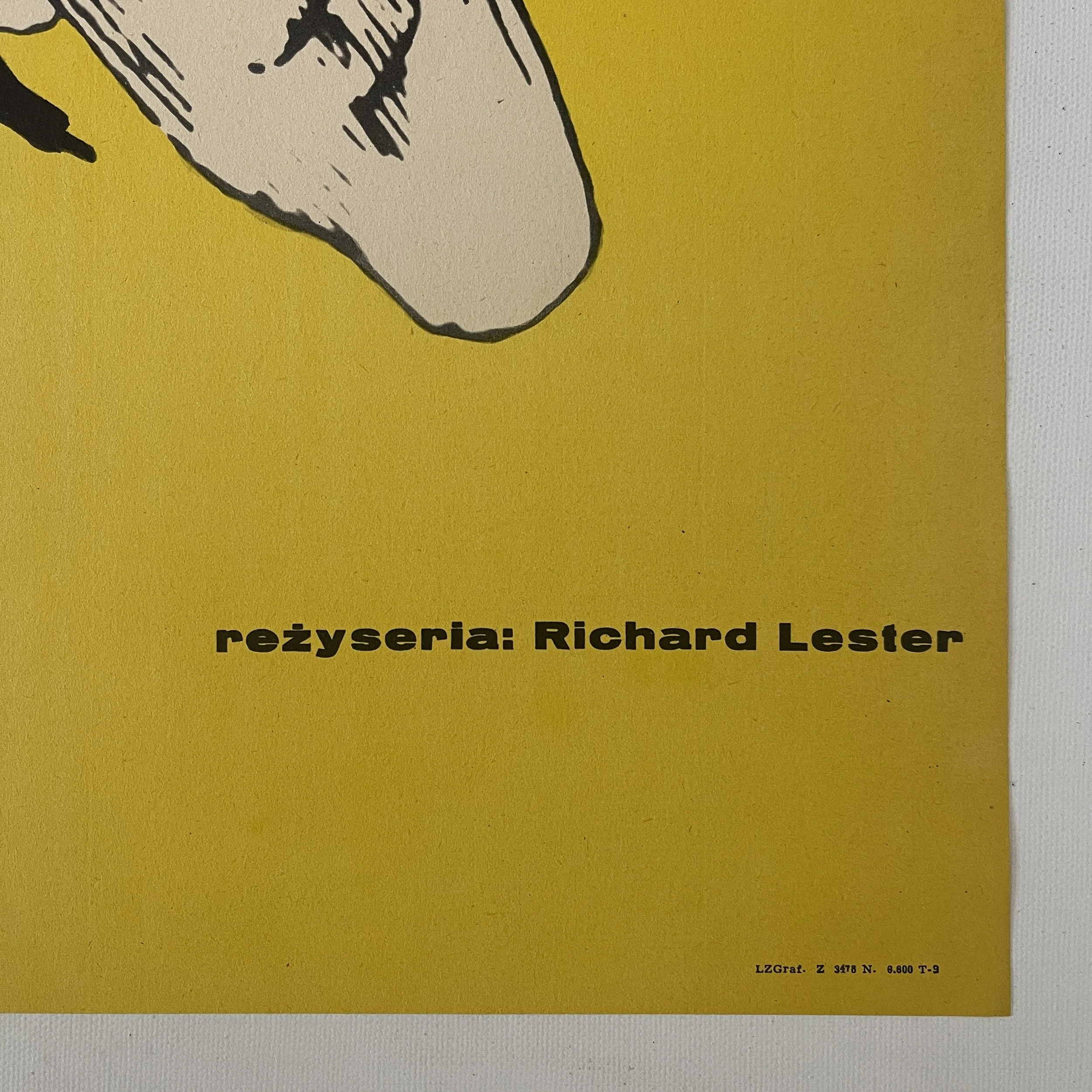 Na Pomoc! Eryk Lipinski 1967 Help! vintage Polish Poster