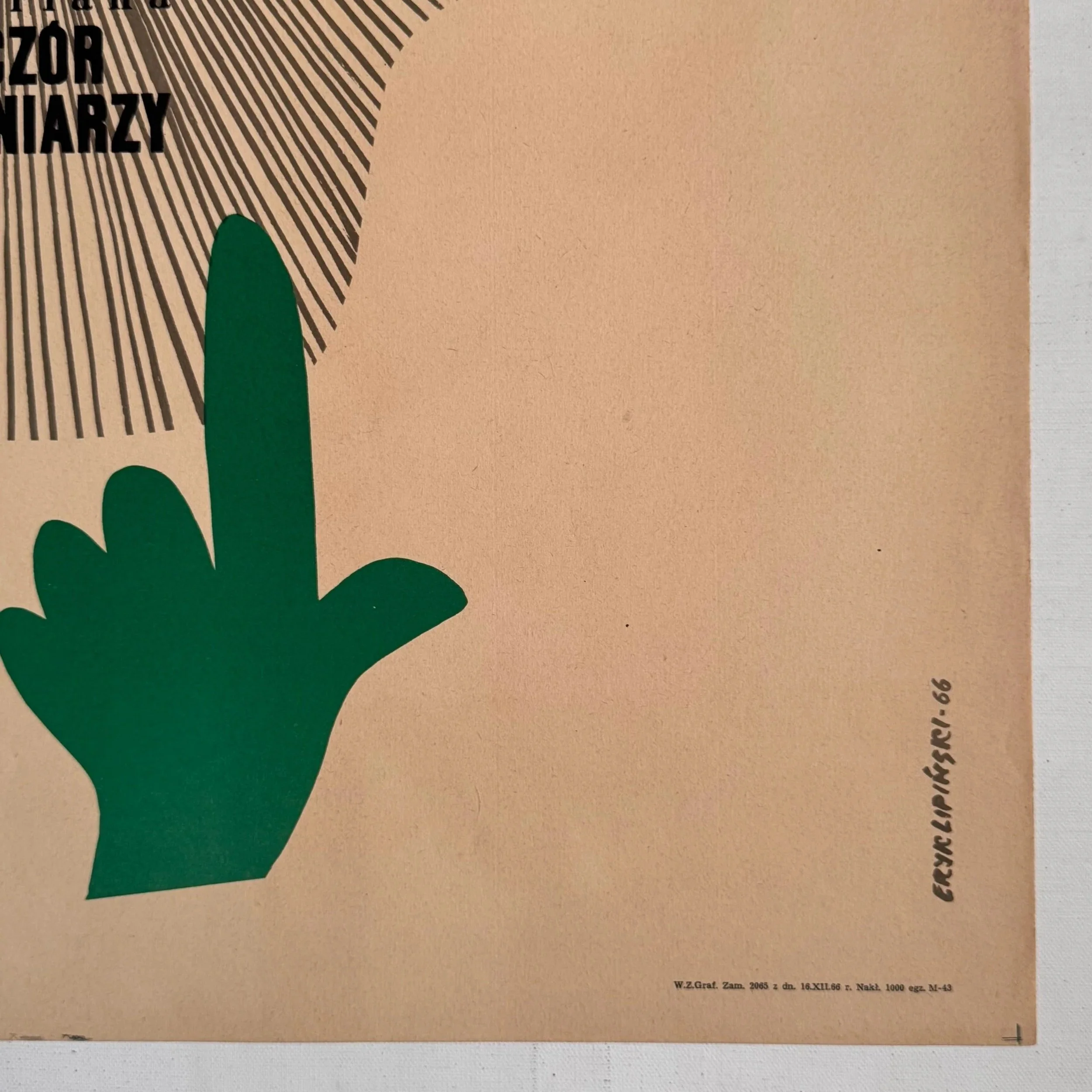 Wieczor Zbrodniarzy Eryk Lipinski 1966 The Night of the Assassins Theatre Poster