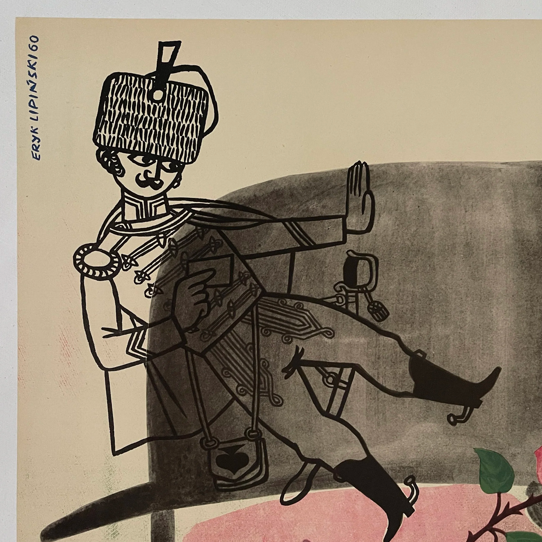 Walet Pikowy Jack of Spades Polish Film Poster by Eryk Lipinski 1960