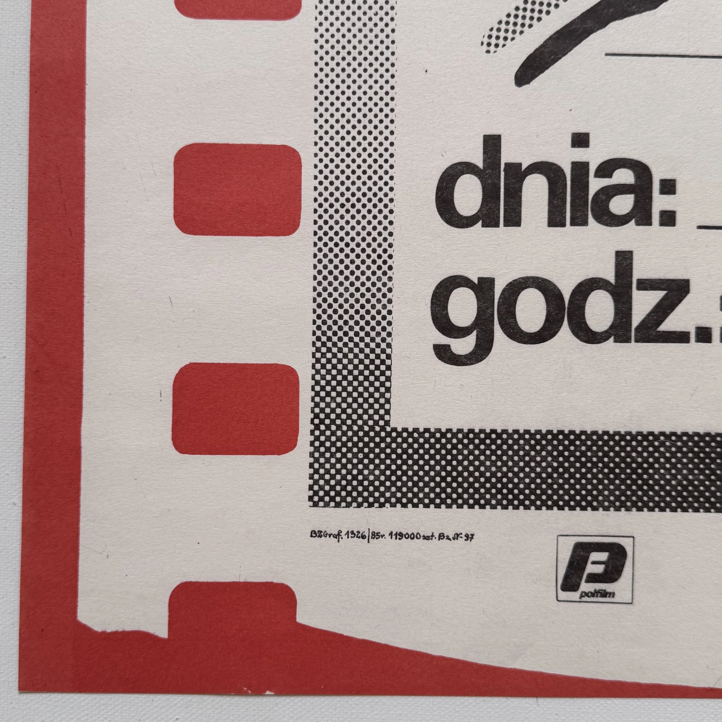 Kino Zaprasza Dzieci na Program Poster by Jakub Erol from 1985