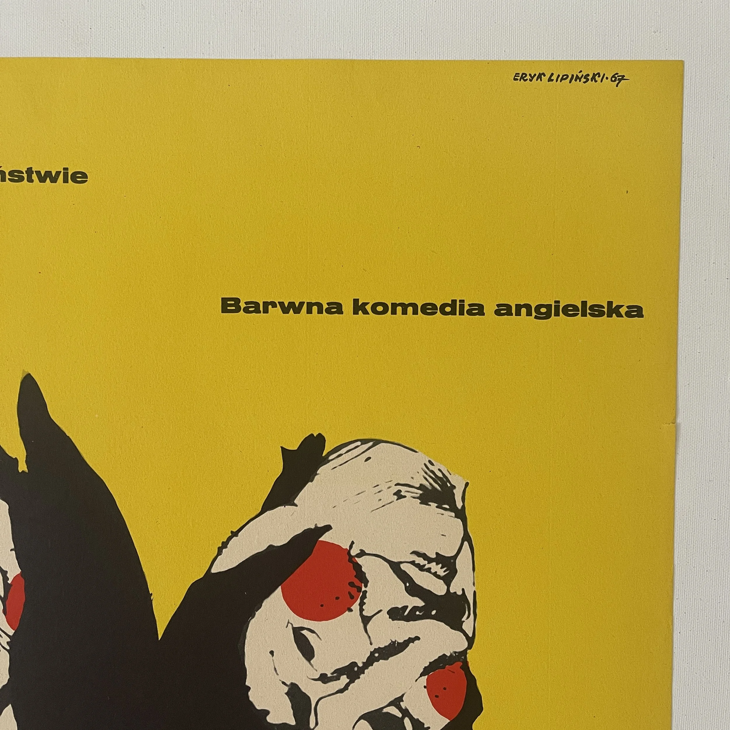 Na Pomoc! Eryk Lipinski 1967 Help! vintage Polish Poster