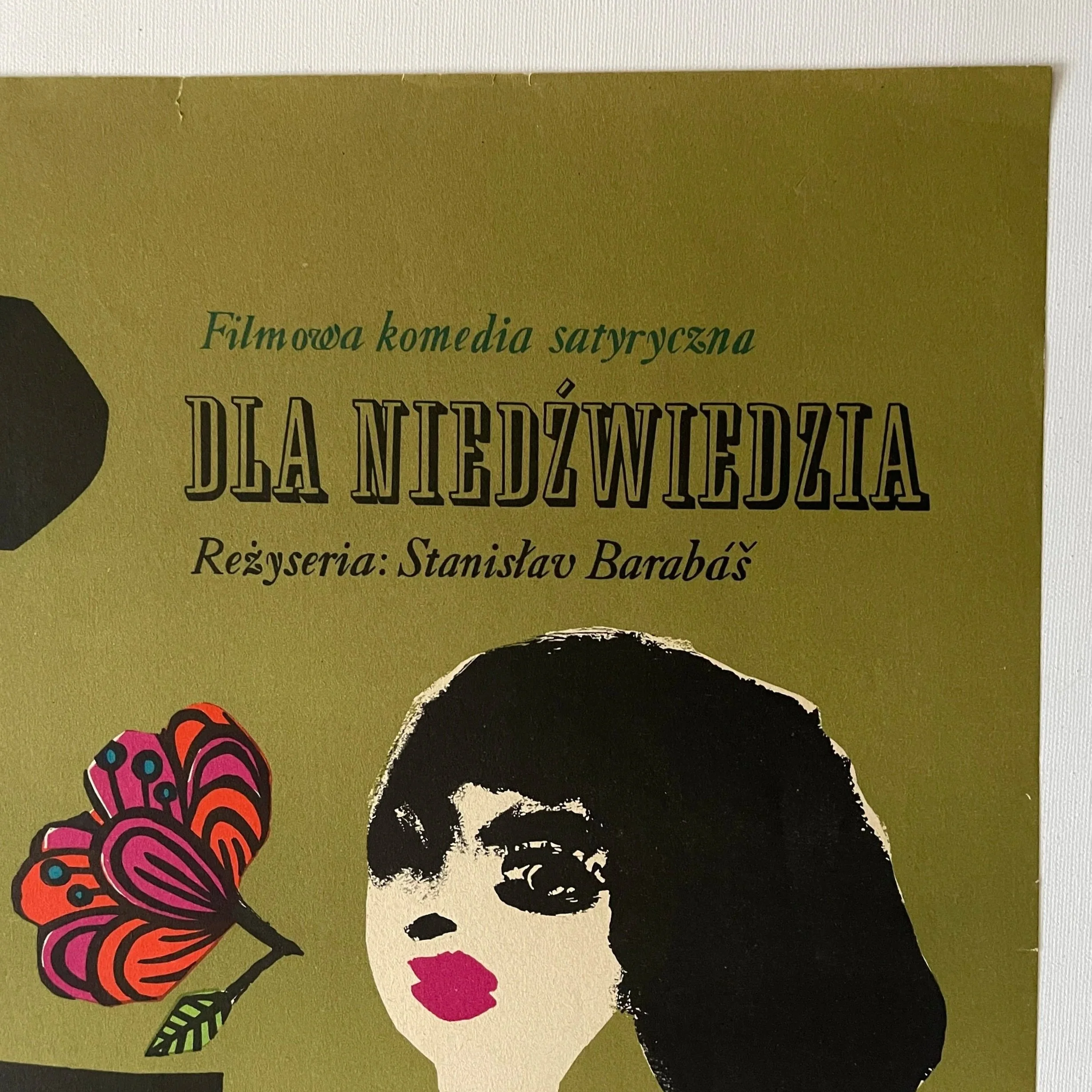 Vintage Polish Poster Tango Dla Niedzwiedzia Tango For a Bear Maria Mucha Ihnatowicz 1967