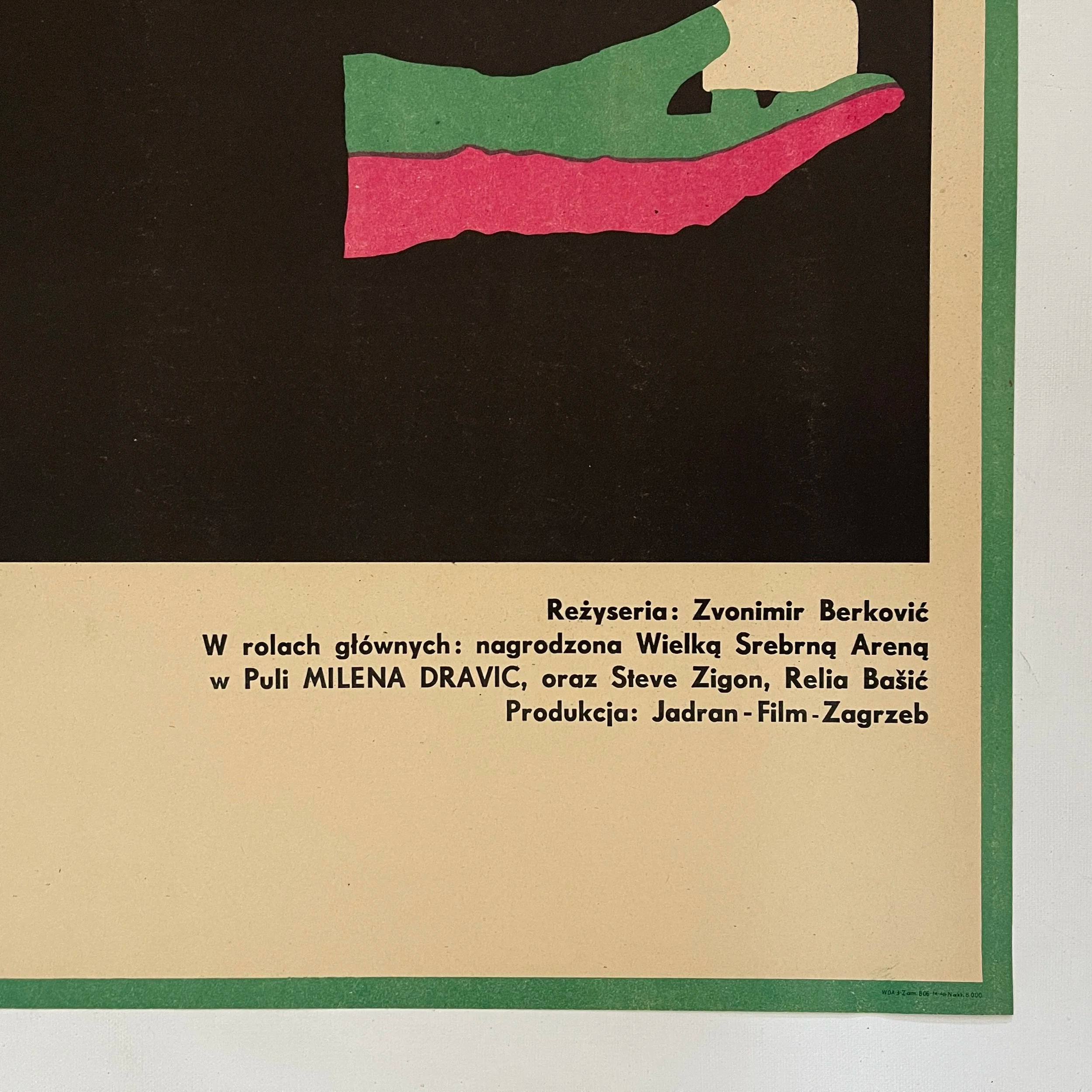 Rondo The Roundabout Andrzej Onegin Dabrowski Vintage Polish Poster from 1966