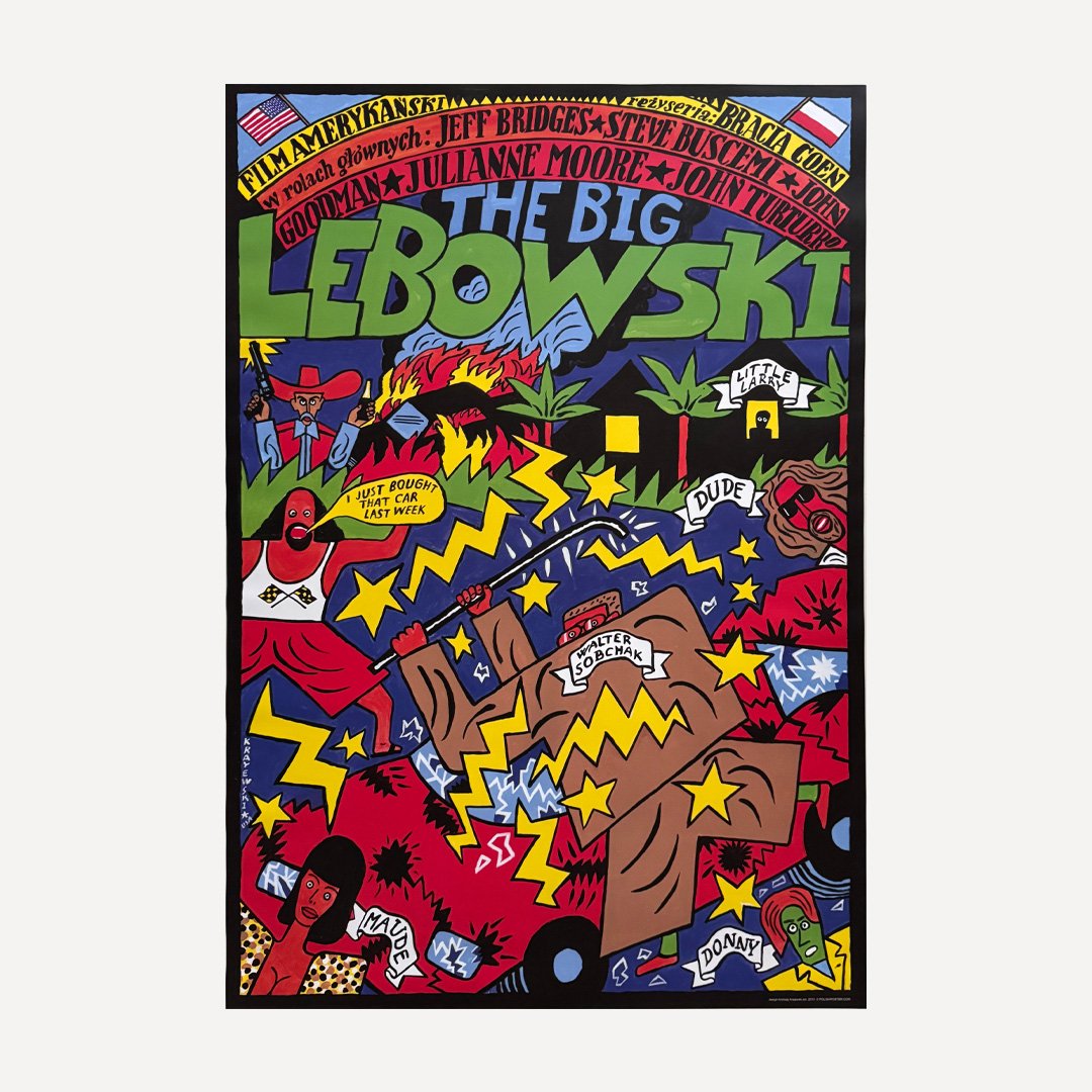 The Big Lebowski by Andrzej Krajewski Polish Movie Poster 2010