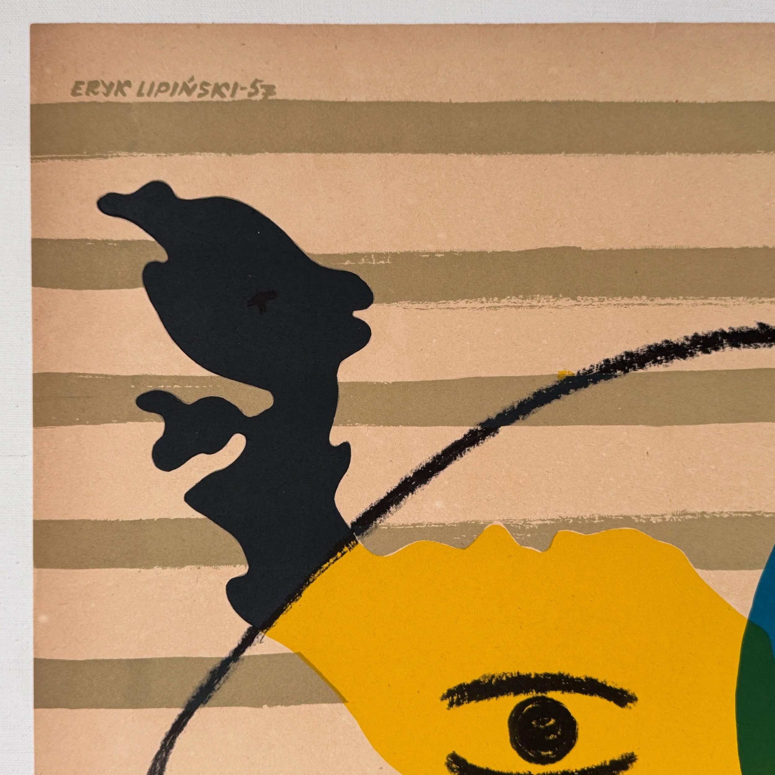 Nowa Gwinea Ostatni Ludozercy New Guinea Polish Poster Eryk Lipinski 1957