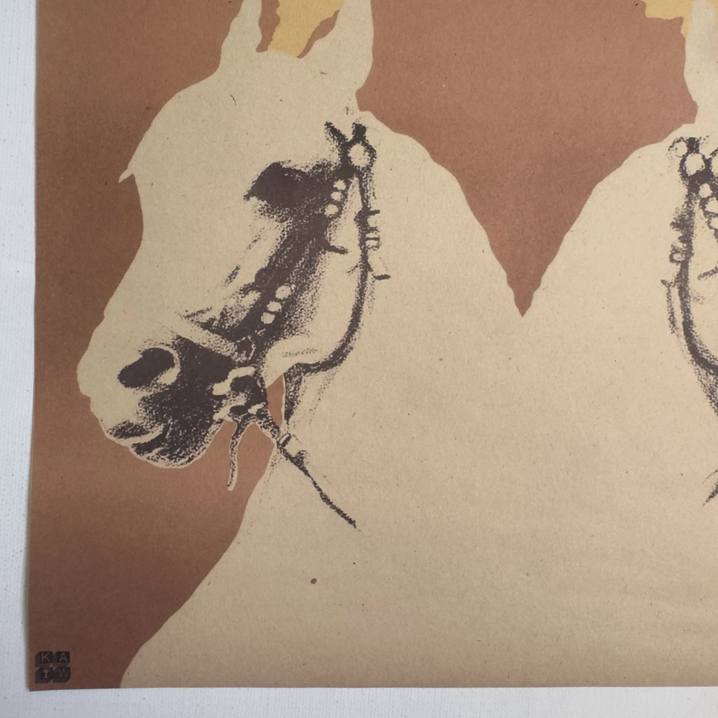 Cyrk Konie Lech Majewski Circus Horses Polish Poster 1975
