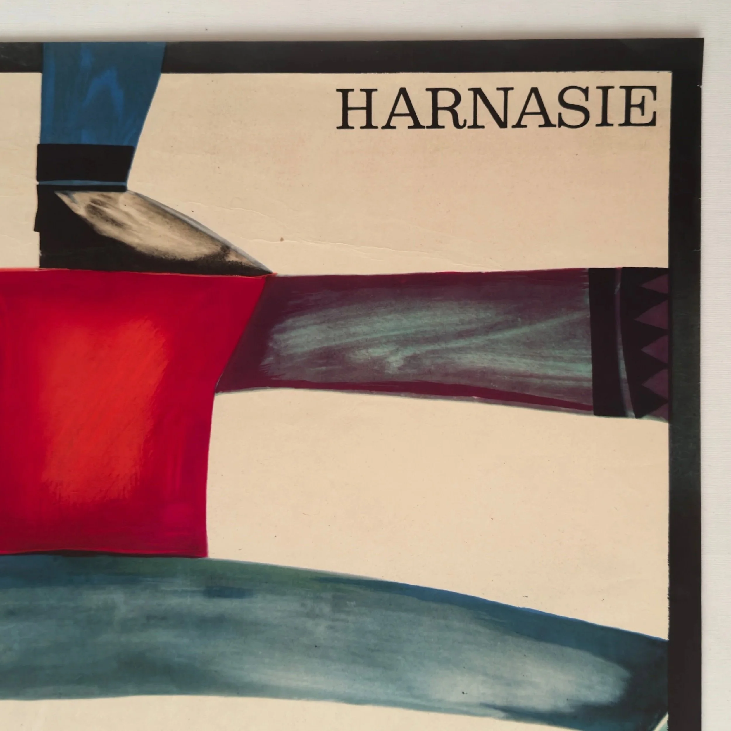 Harnasie by Roman Cieslewicz Vintage Theatre Poster from 1966