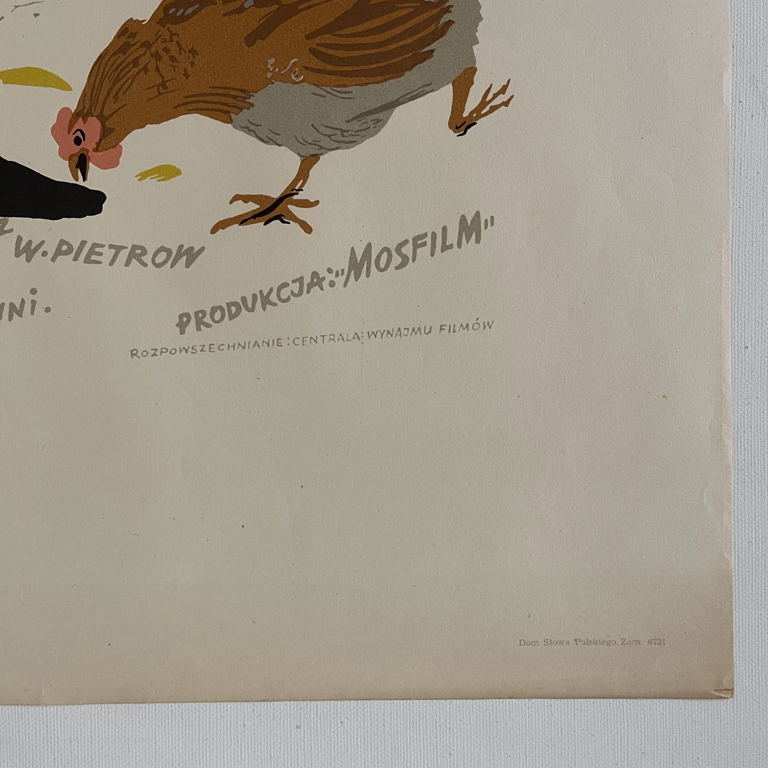 Rewizor The Inspector-General Henryk Tomaszewski Polish Film Poster 1953