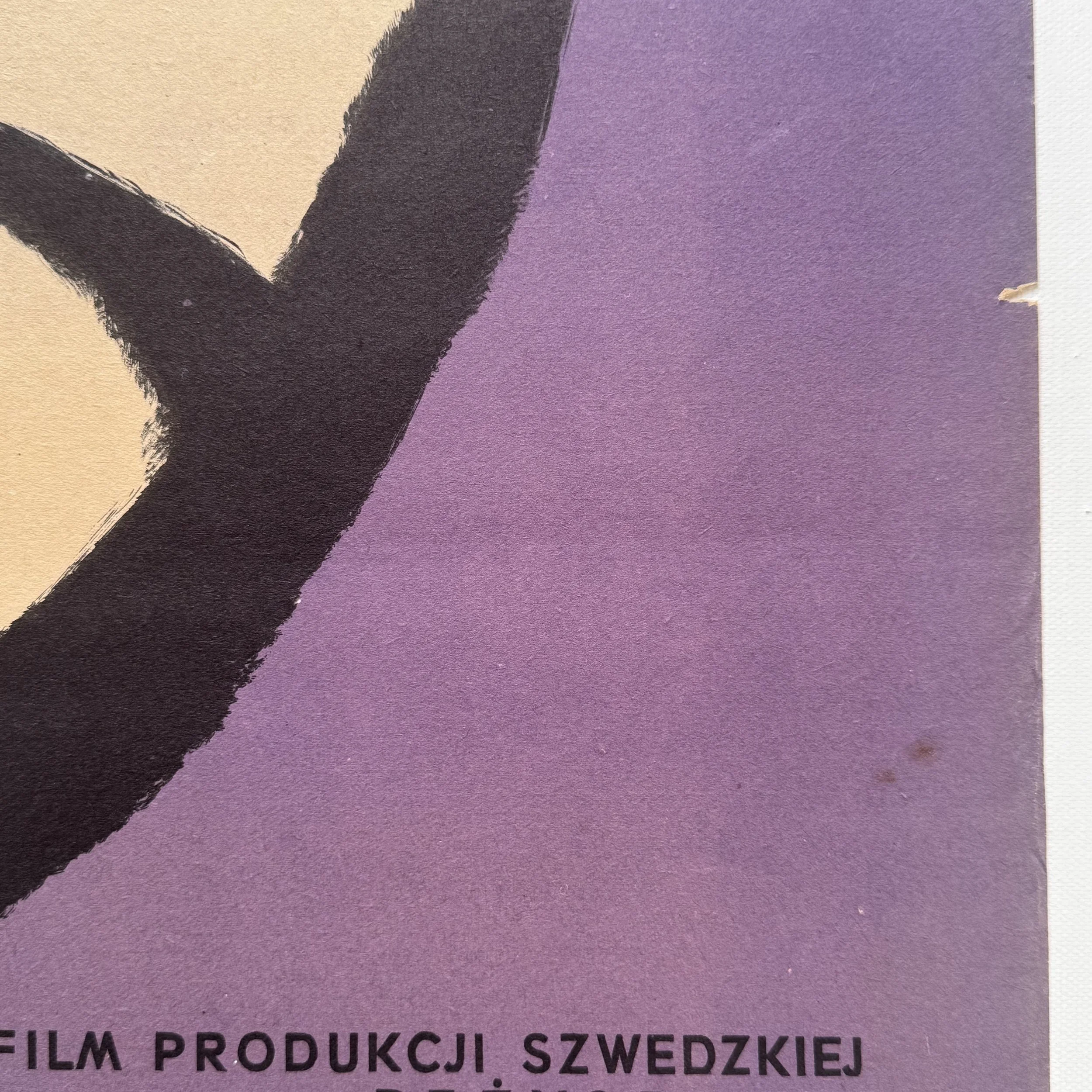 Usmiech Nocy Smiles of a Summer Night Jerzy Flisak Vintage Polish Poster 1958