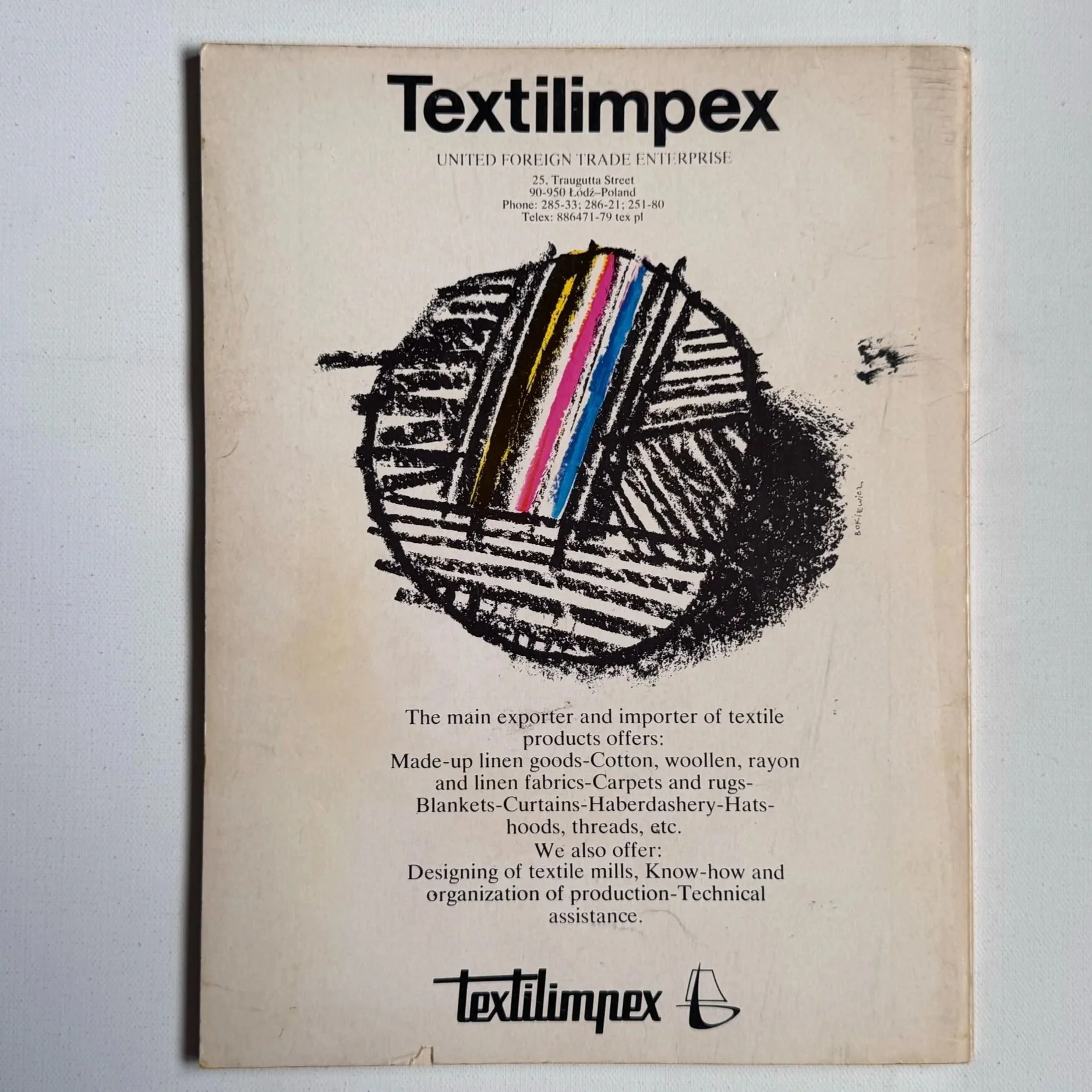 Vintage Polish ‘Projekt‘ magazine of visual art and design, with cover designed by Jerzy Czerniawski in 1978 (No 2/123).