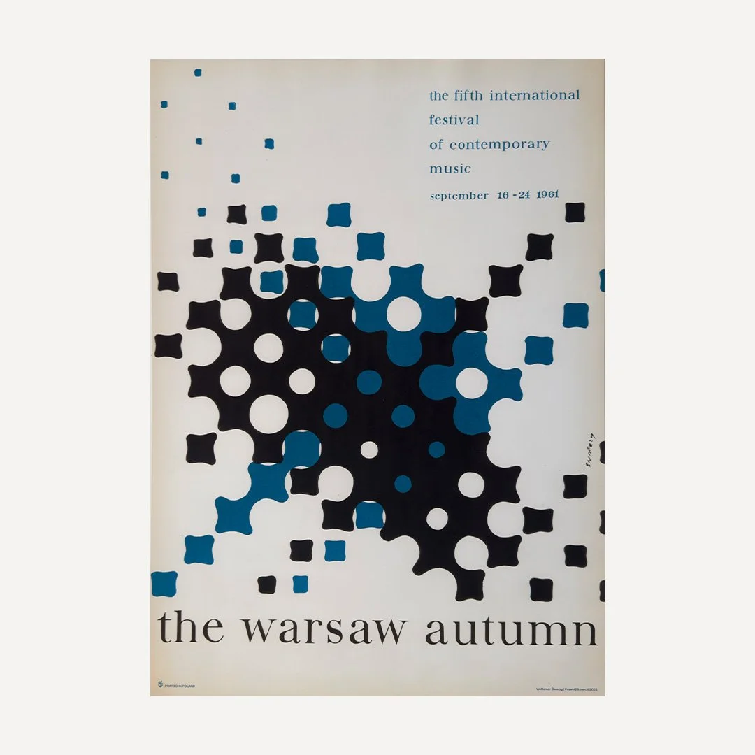 The Warsaw Autumn Polish Poster Waldemar Swierzy from 1961