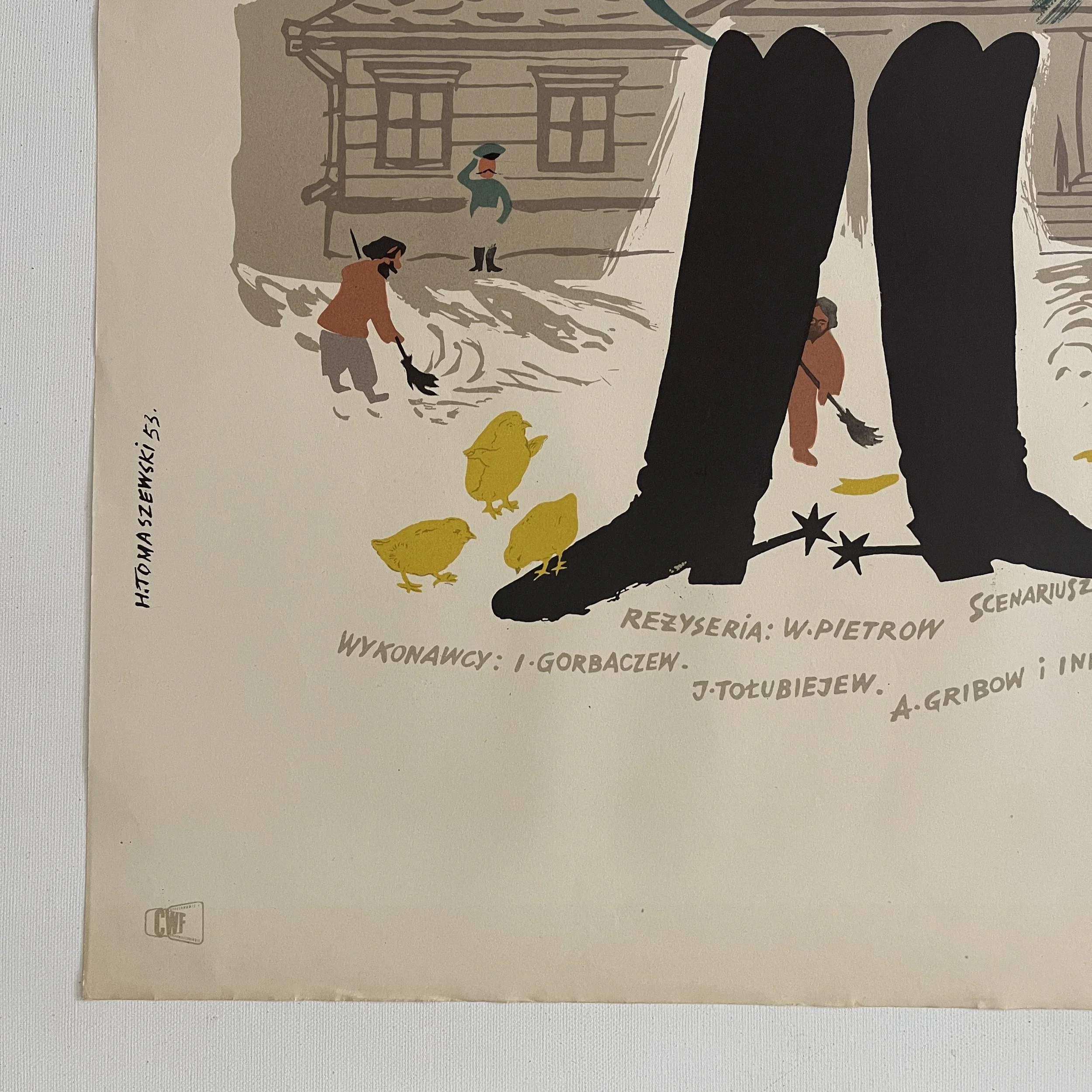 Rewizor The Inspector-General Henryk Tomaszewski Polish Film Poster 1953