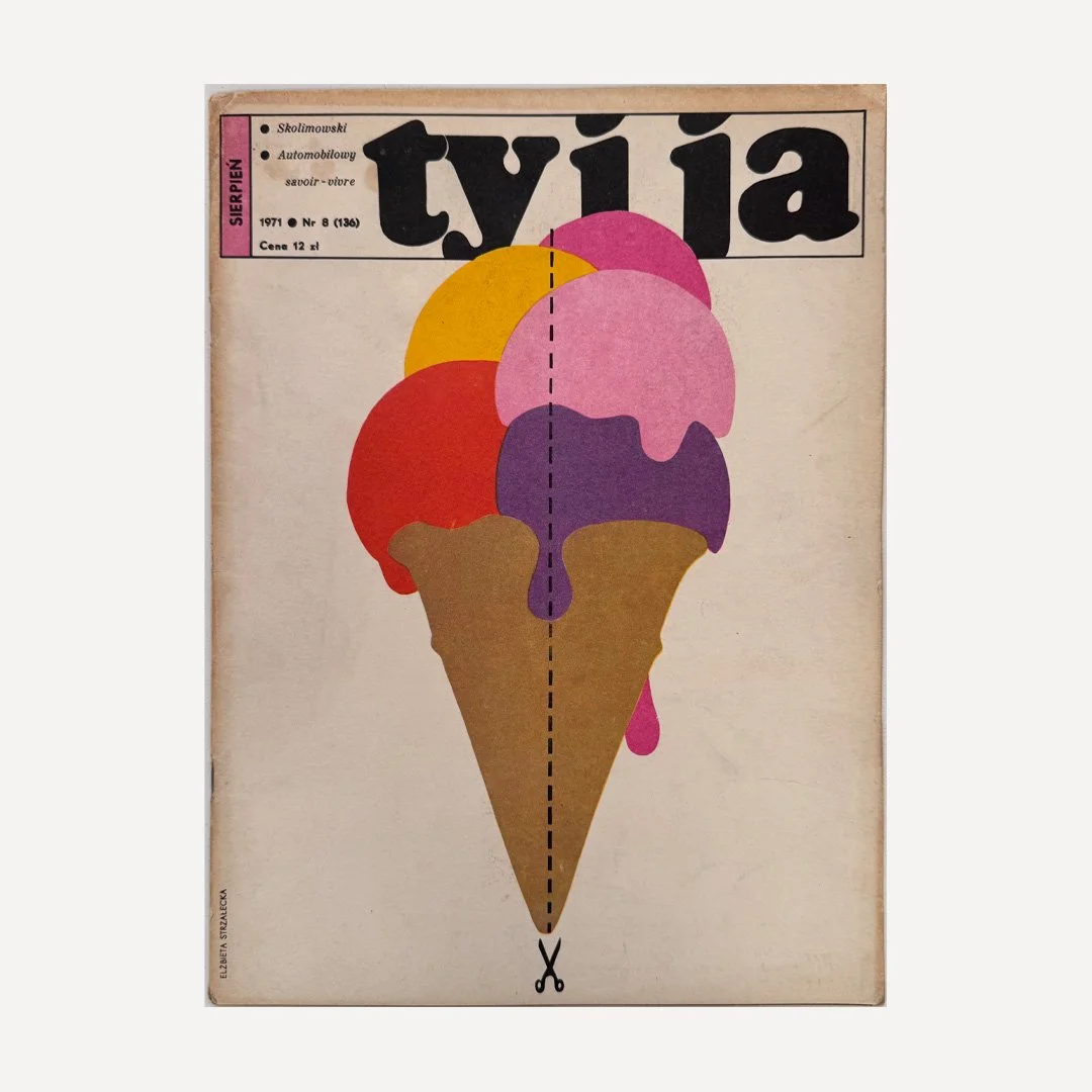 Original vintage Polish magazine ‘Ty i Ja’ no 8 (136) from 1971, with a cover by Elzbieta Strzelecka.