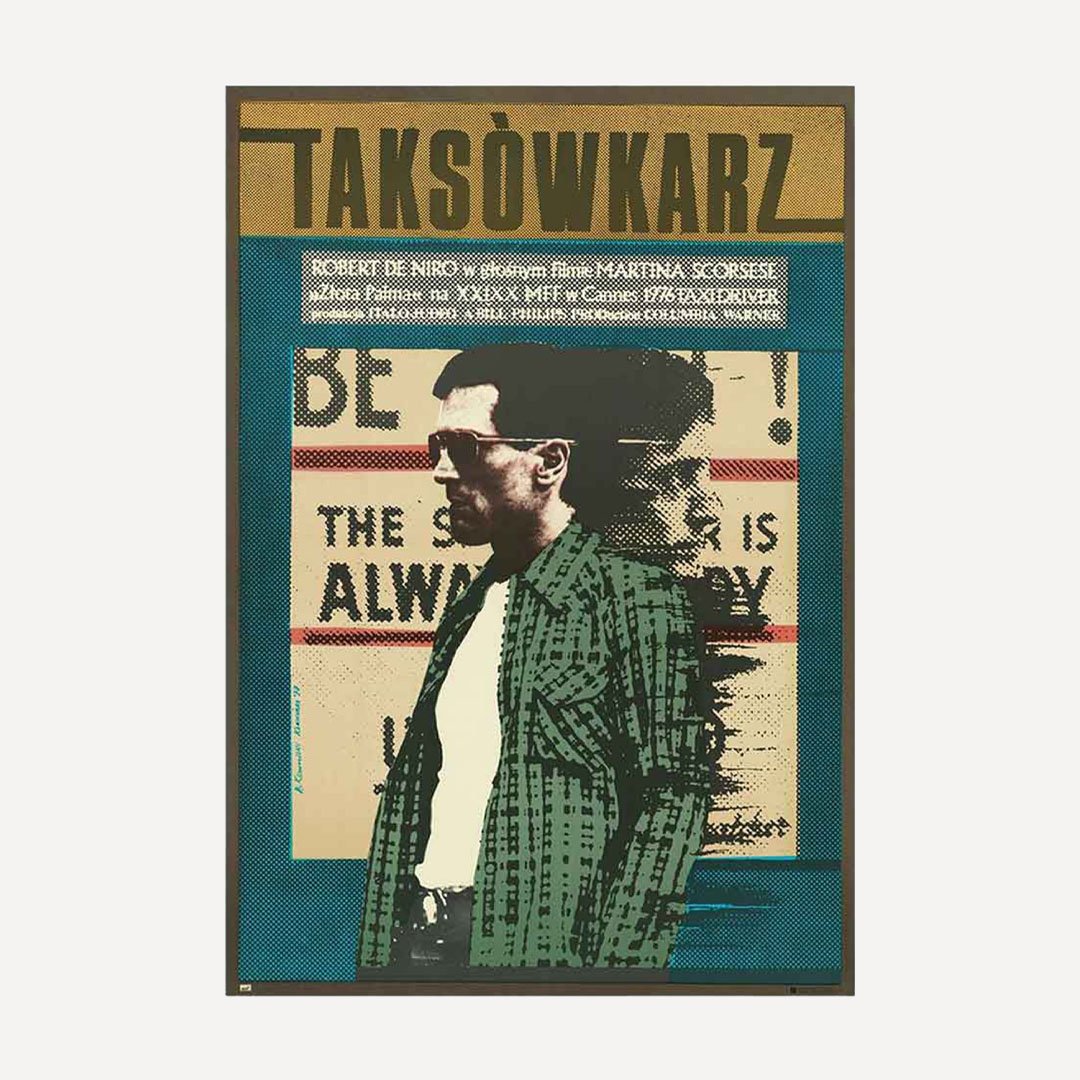 Andrzej Klimowski 1978 Taksowkarz Taxi Driver Polish Poster