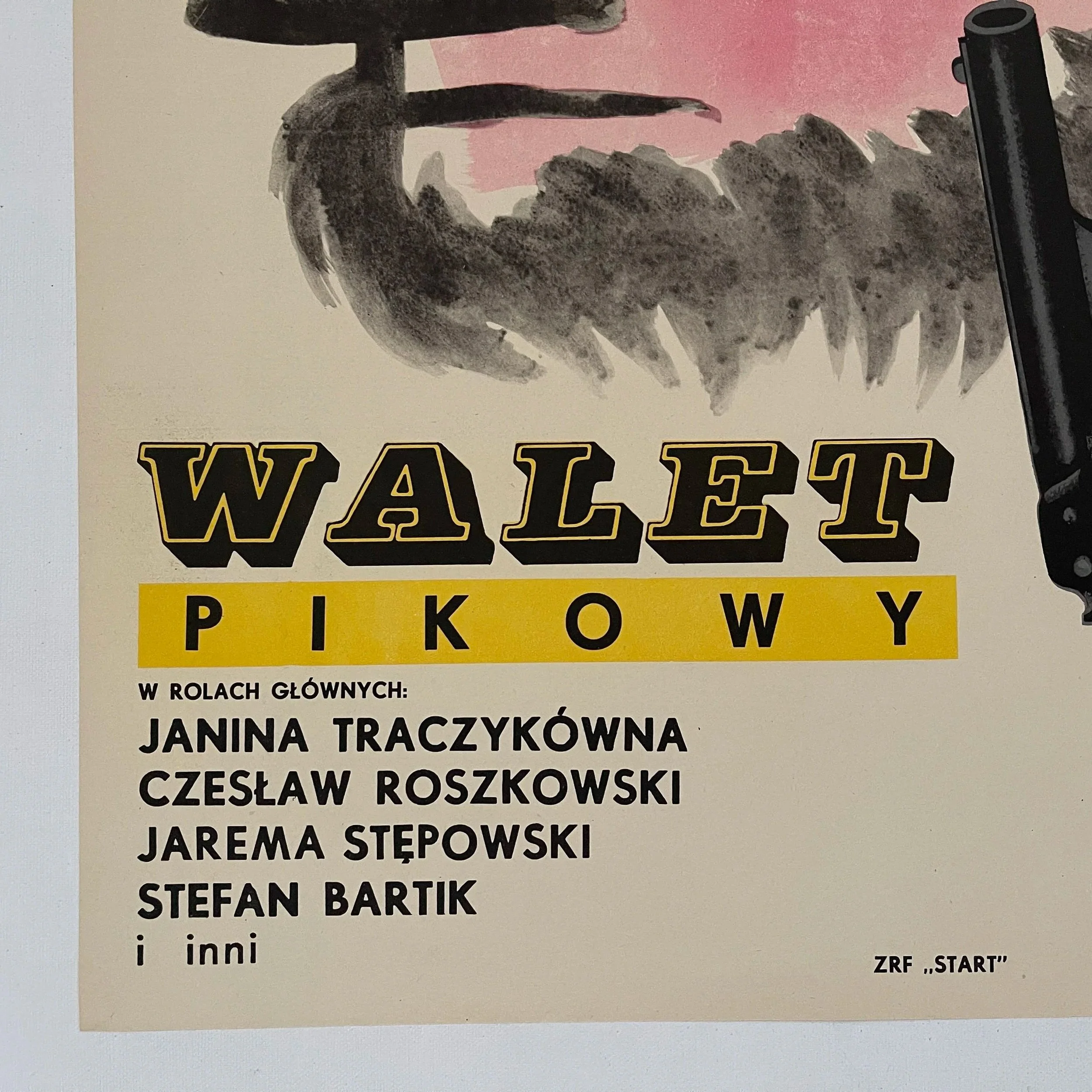 Walet Pikowy Jack of Spades Polish Film Poster by Eryk Lipinski 1960