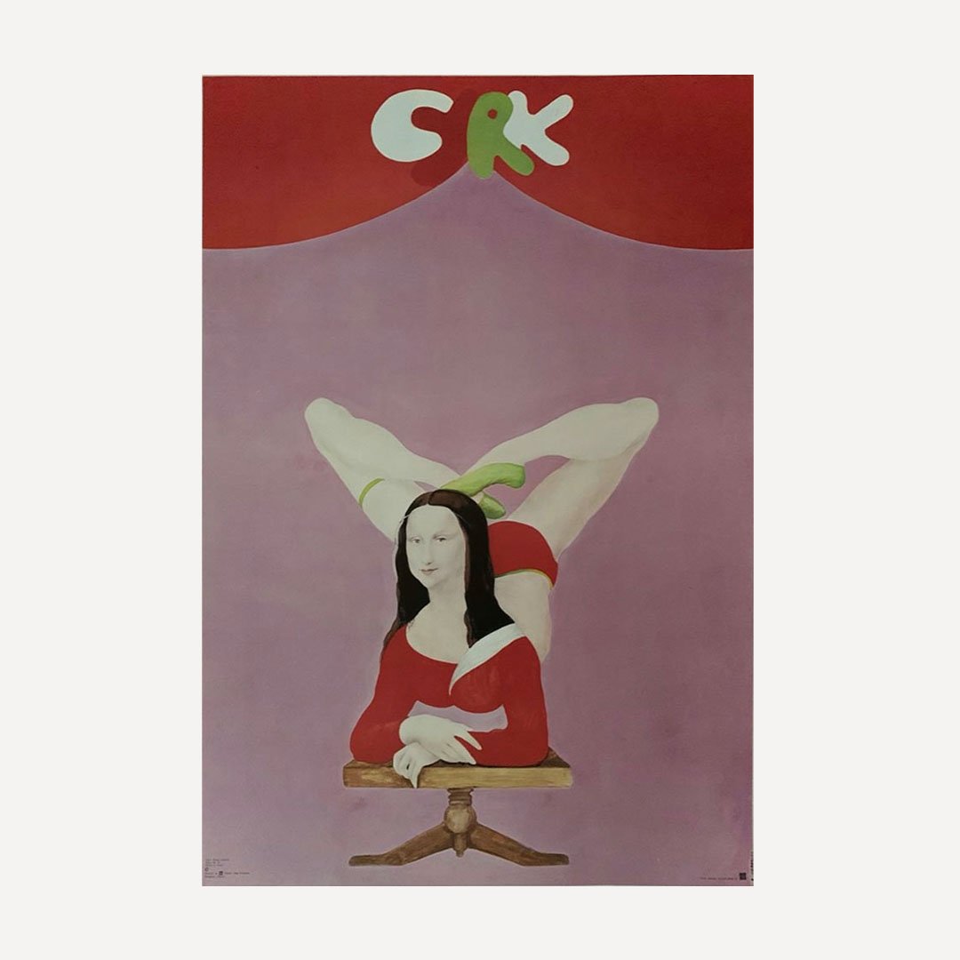 Polish Poster Mona Lisa Maciej Urbaniec 1978