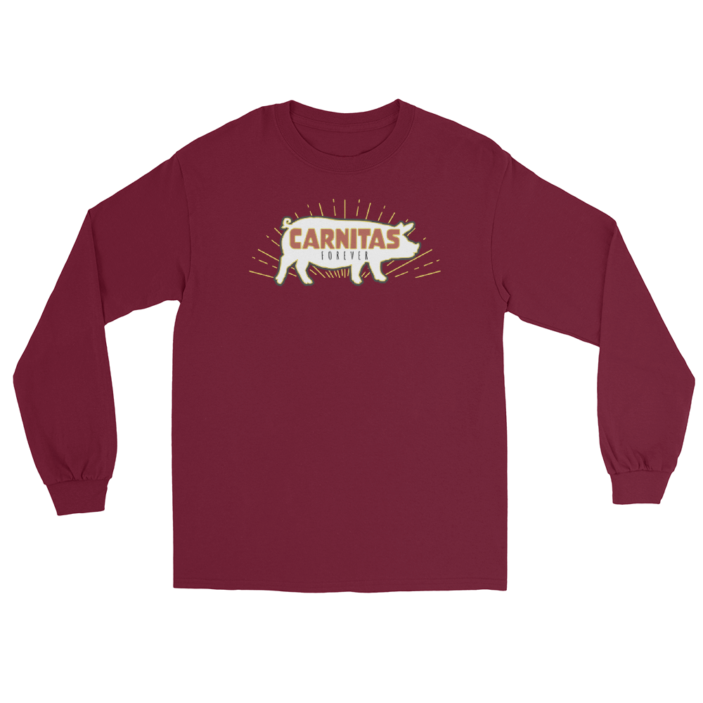 mens-long-sleeve-shirt-maroon-front-638517e10b6c9.png