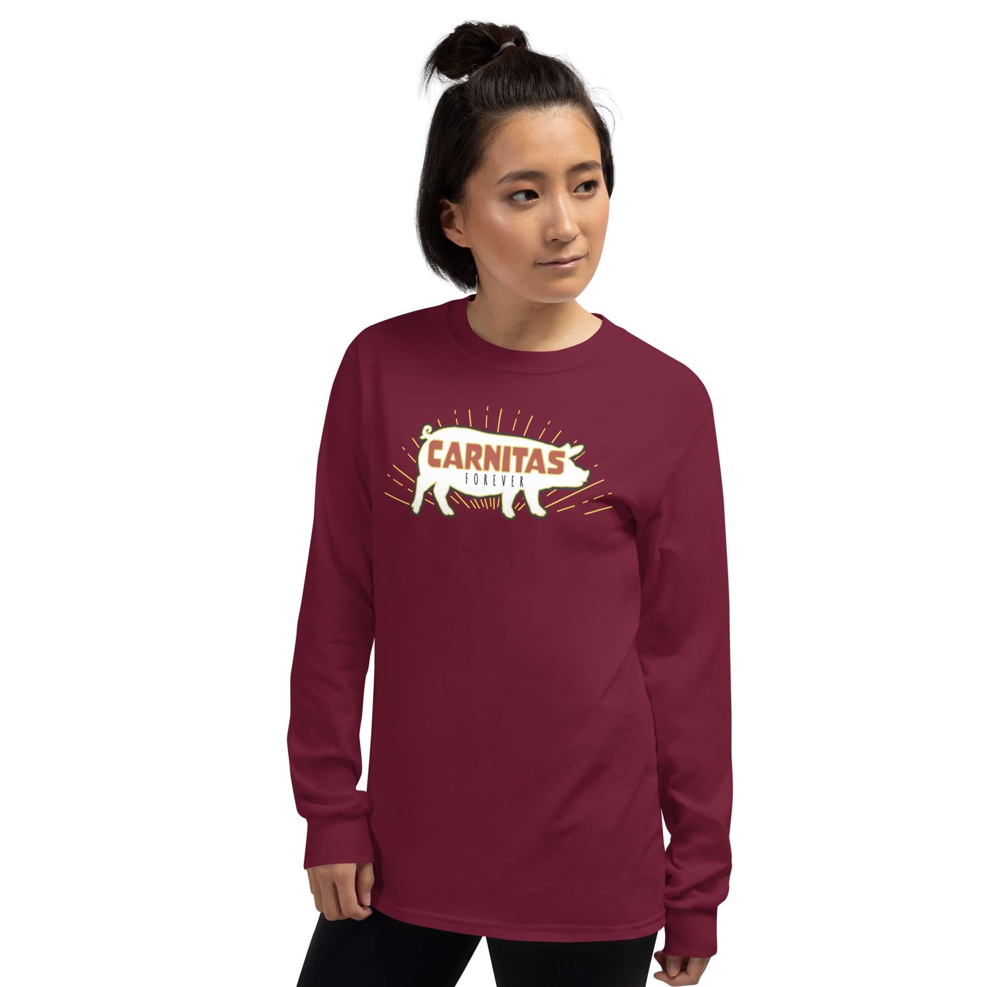 mens-long-sleeve-shirt-maroon-left-front-638517e10b9fd.png