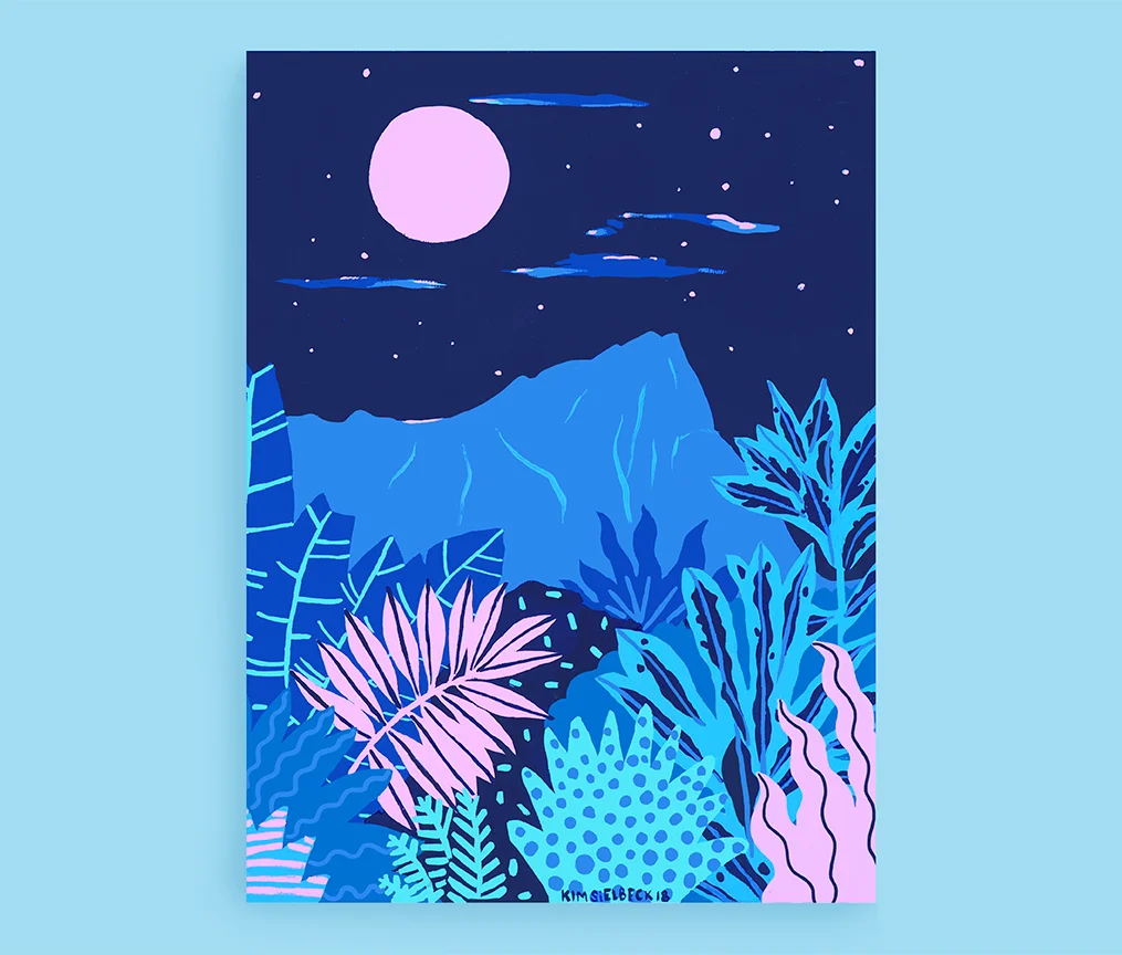 Blue Hawaii Series and Mural — Kim Sielbeck