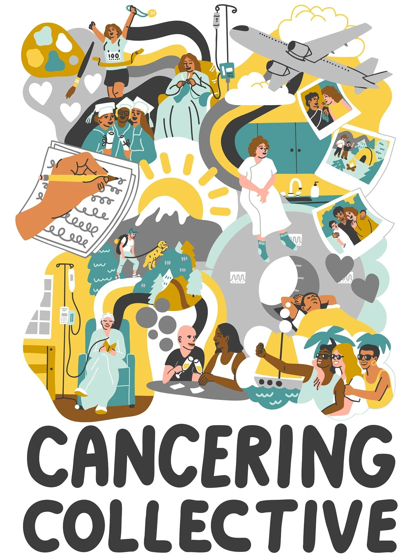 I recently had the opportunity to make some artwork for @adventuretherapyfoundation&rsquo;s Cancering Collective, which empowers cancer survivors to creatively and confidently tell their own stories together.

Collaborating with founder @laurenhuffma
