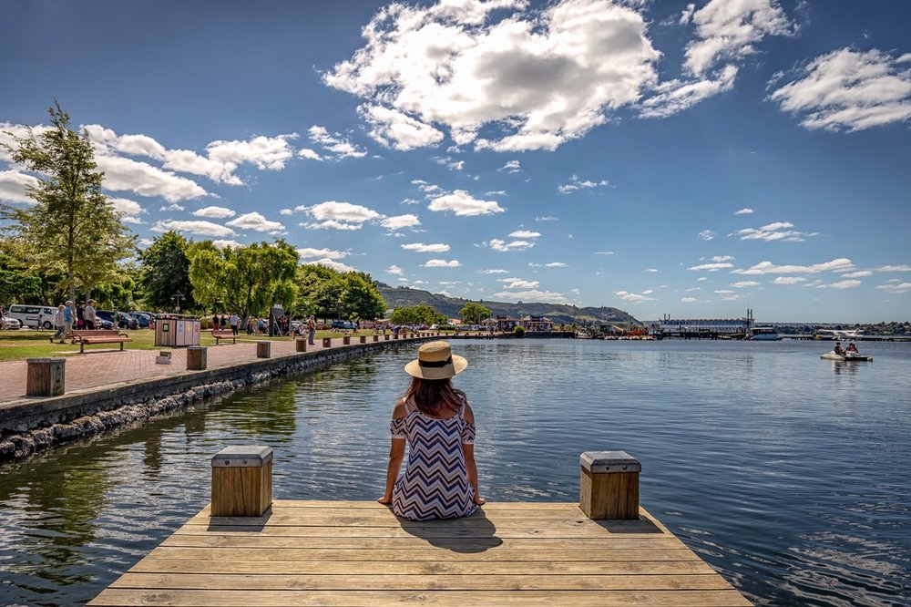 Jetty at Lake Rotorua waterfront