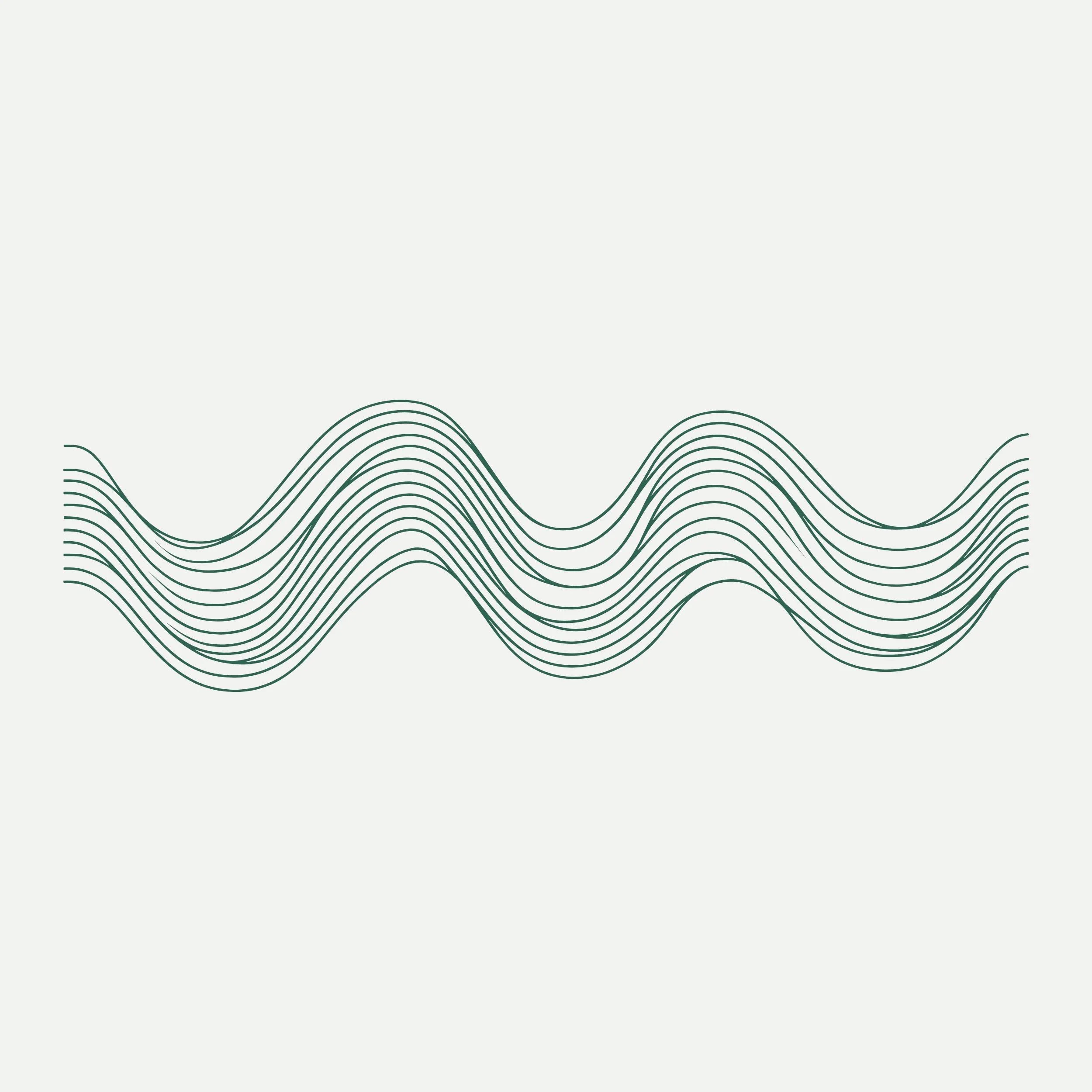 Abstract image of multiple wavy black lines on a light background