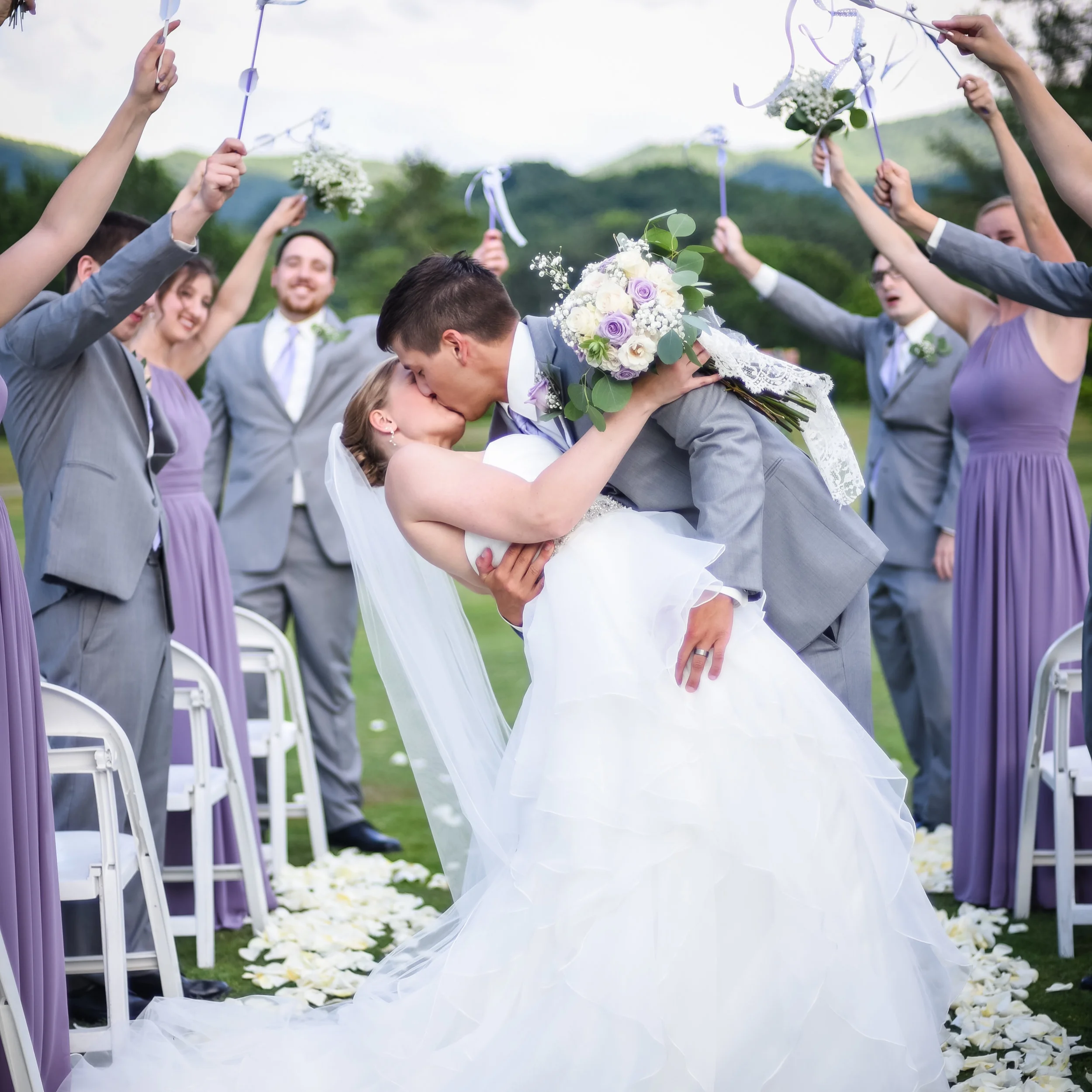 Outdoor June Wedding in the NC Mountains - London and Josh